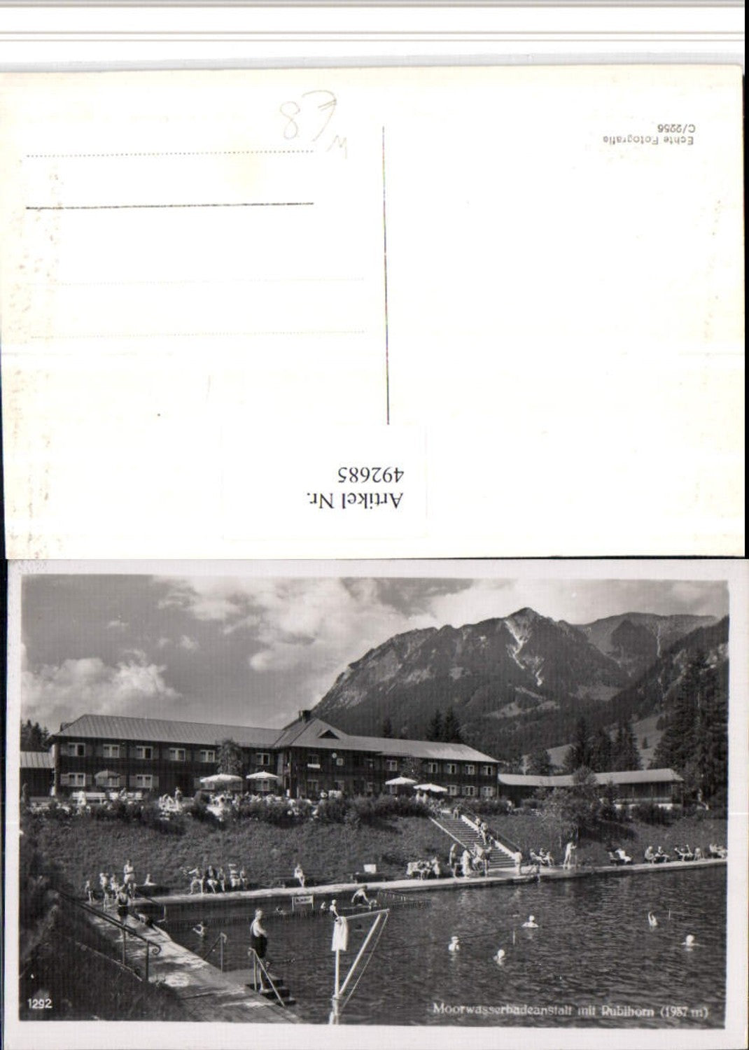 492685,Moorwasserbadeanstalt Freibad m. Rubihorn b. Oberstdorf