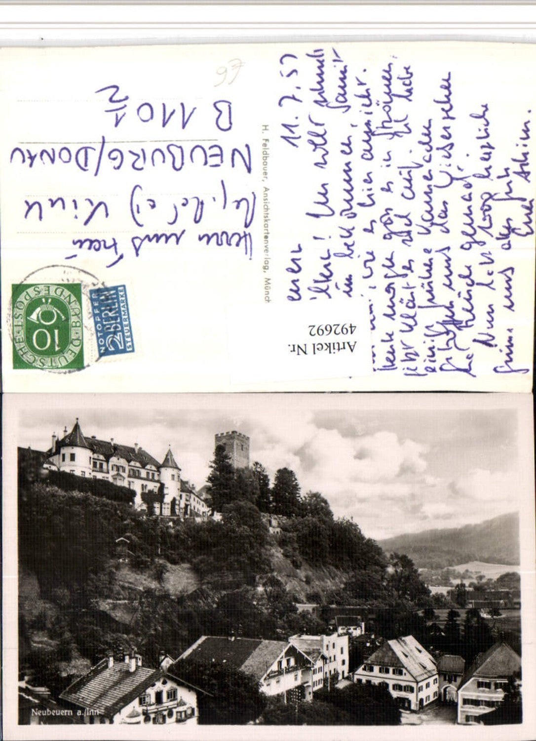 492692,Neubeuern am Inn Teilansicht m. Schloss