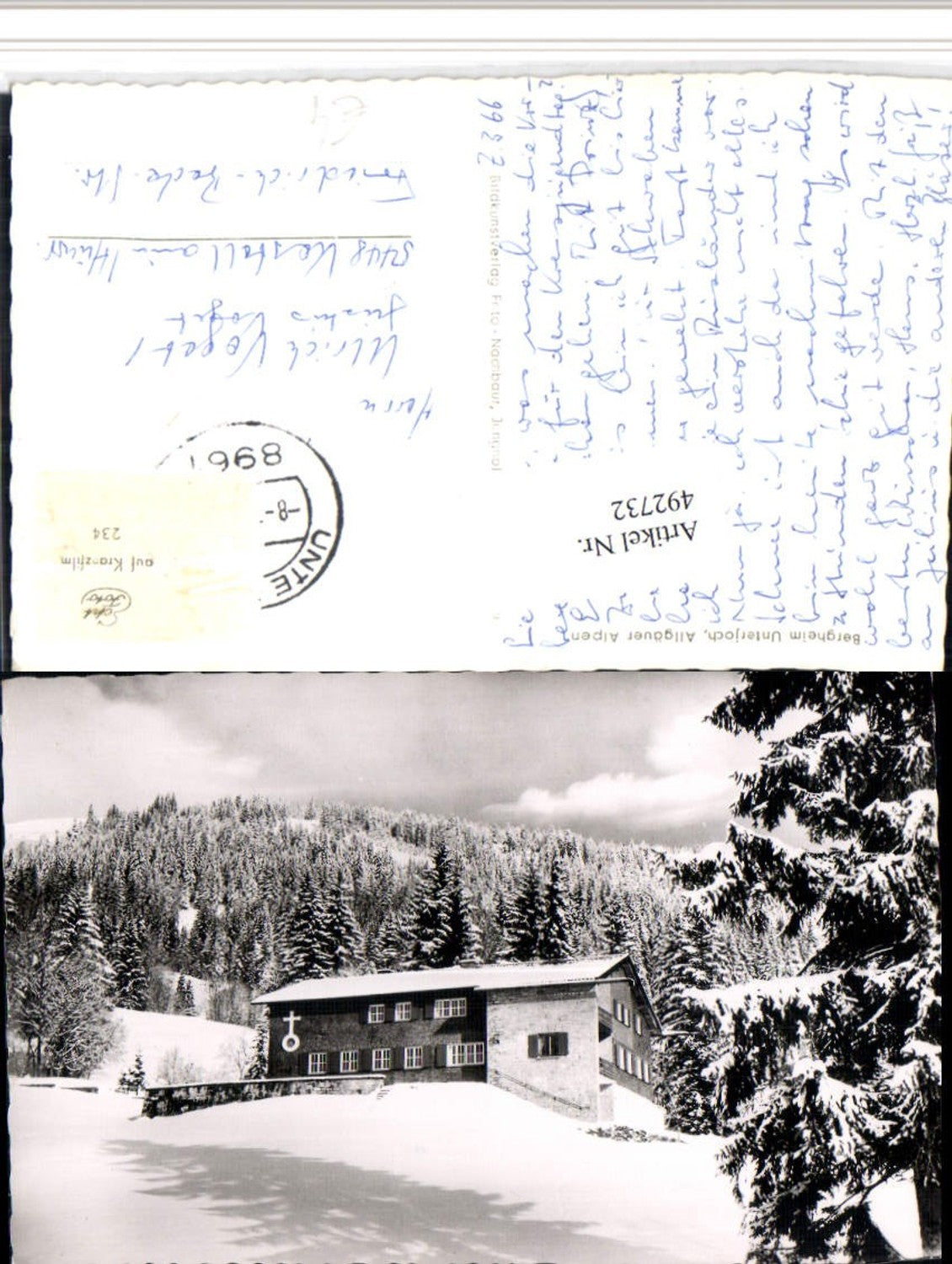 492732,Bergheim Unterjoch b. Bad Hindelang Winterbild