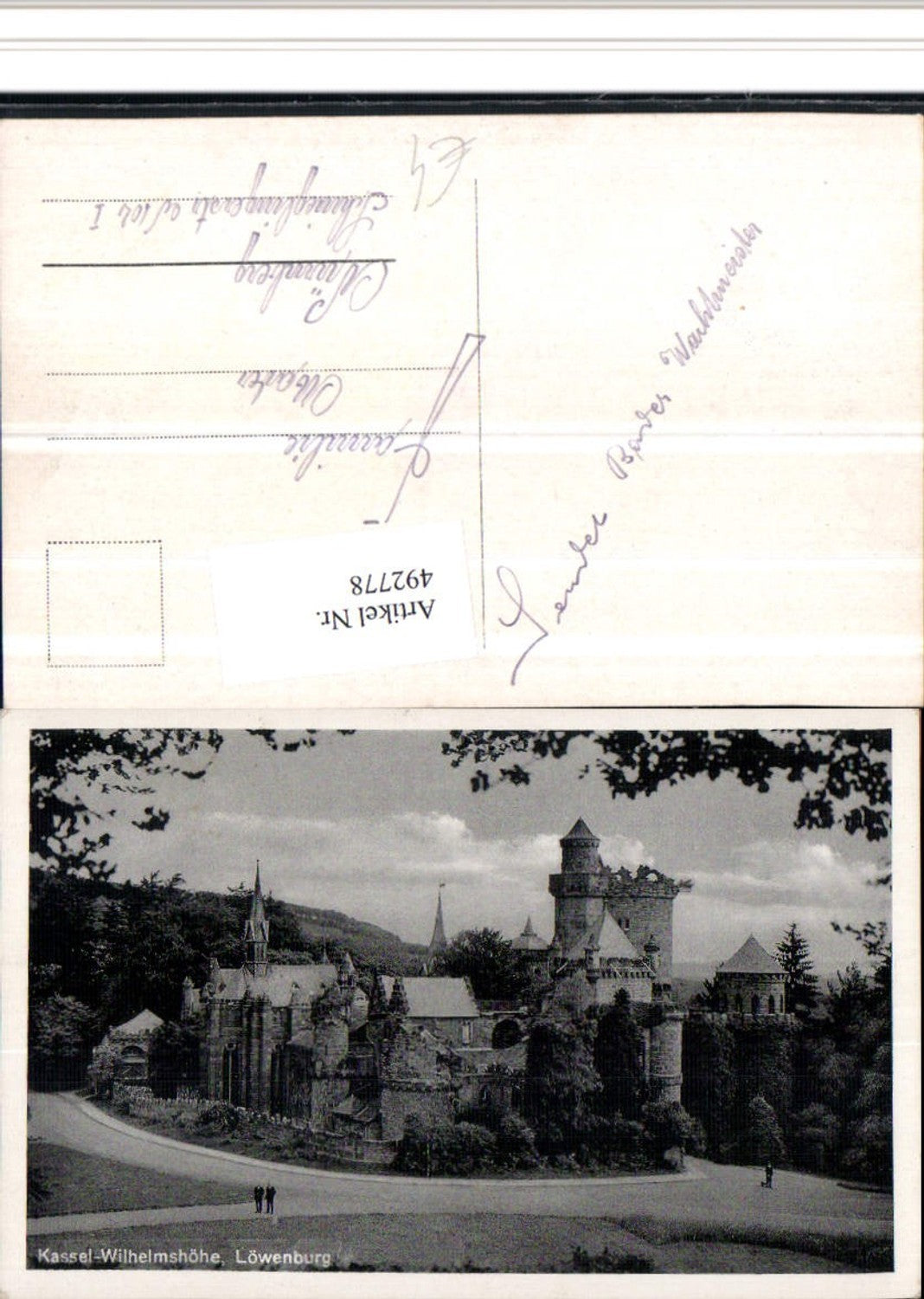 492778,Kassel Wilhelmshöhe Löwenburg Burg