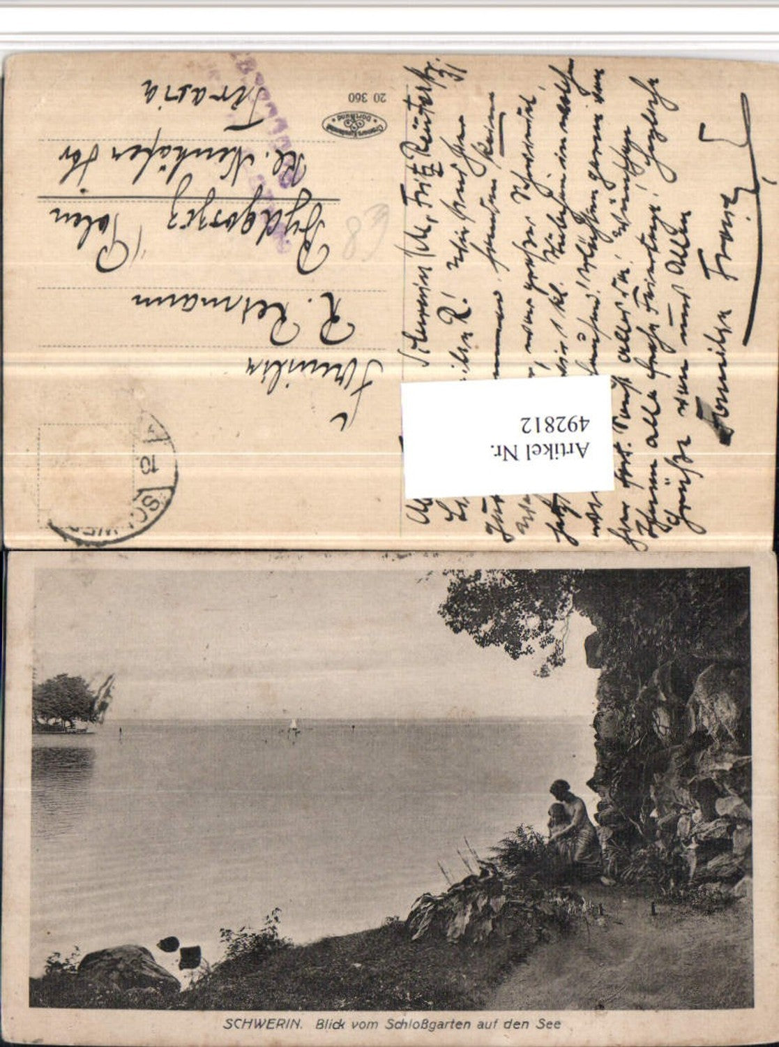 492812,Schwerin Blick vom Schlossgarten auf den See