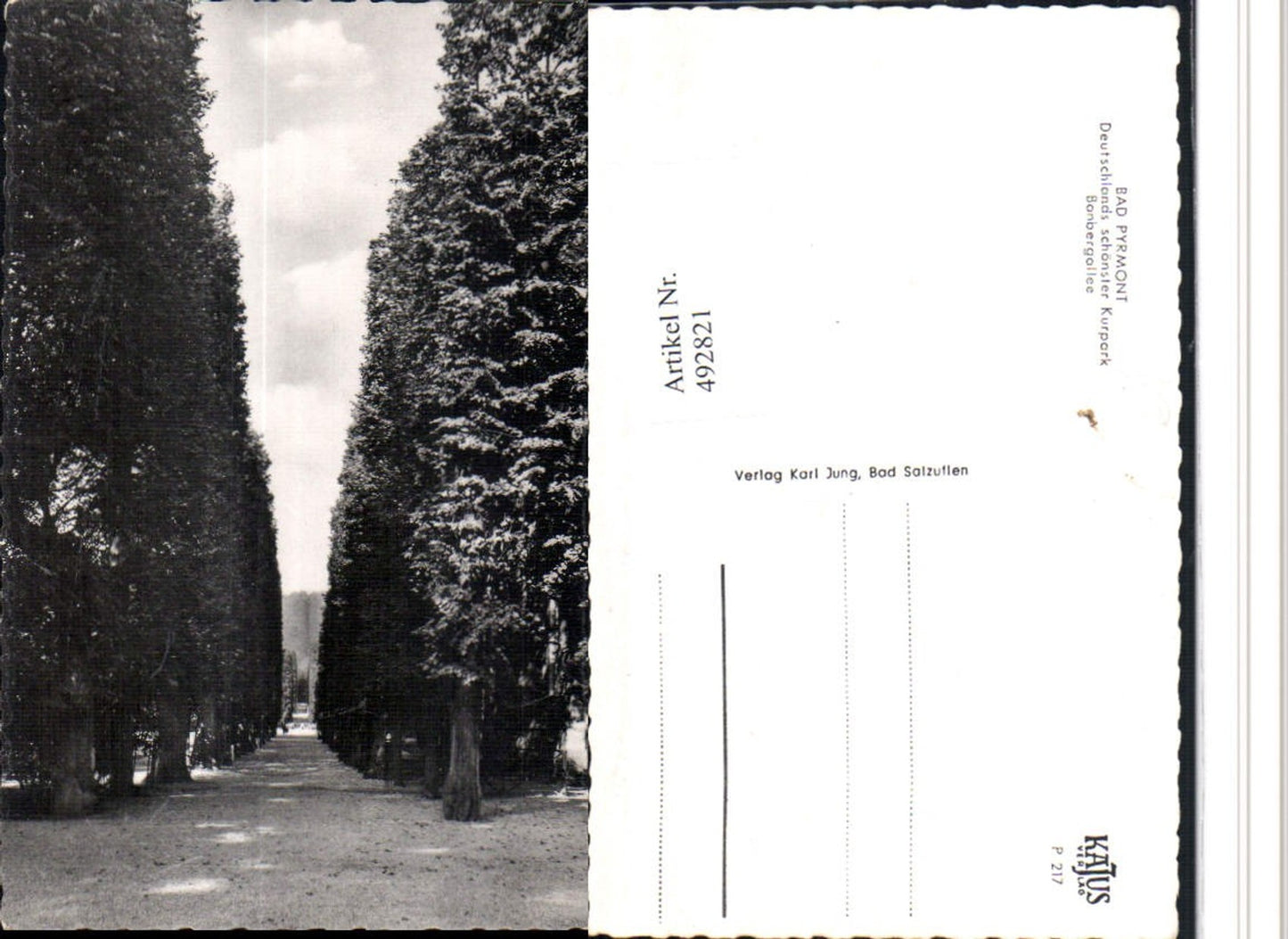 492821,Bad Pyrmont Kurpark Banbergallee Allee