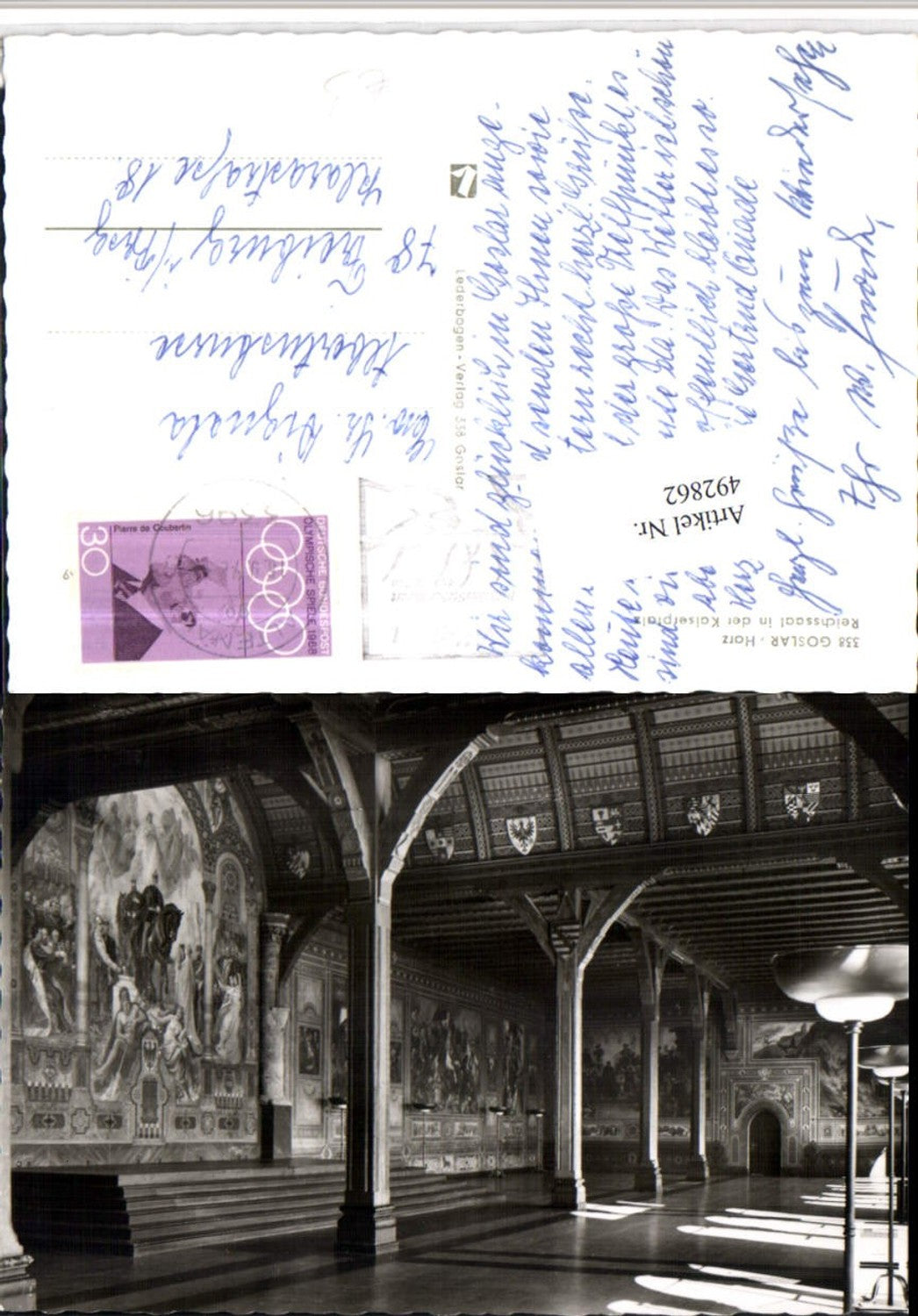 492862,Goslar am Harz Reichssaal Innenansicht