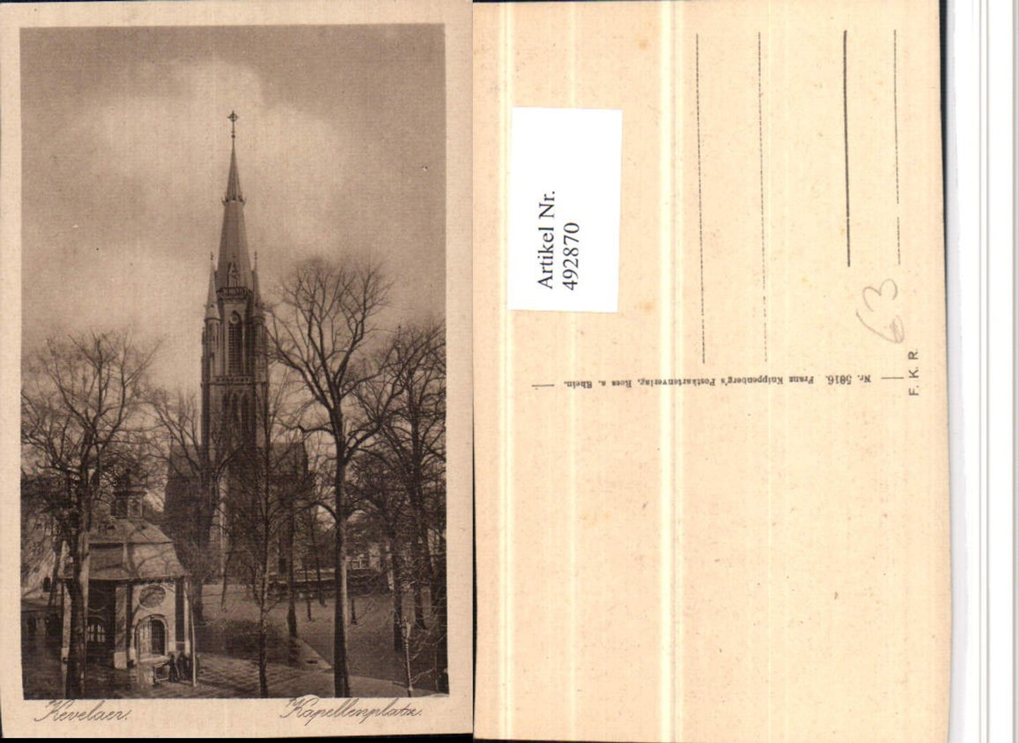 492870,Kevelaer Kapellenplatz Kapelle Kirche