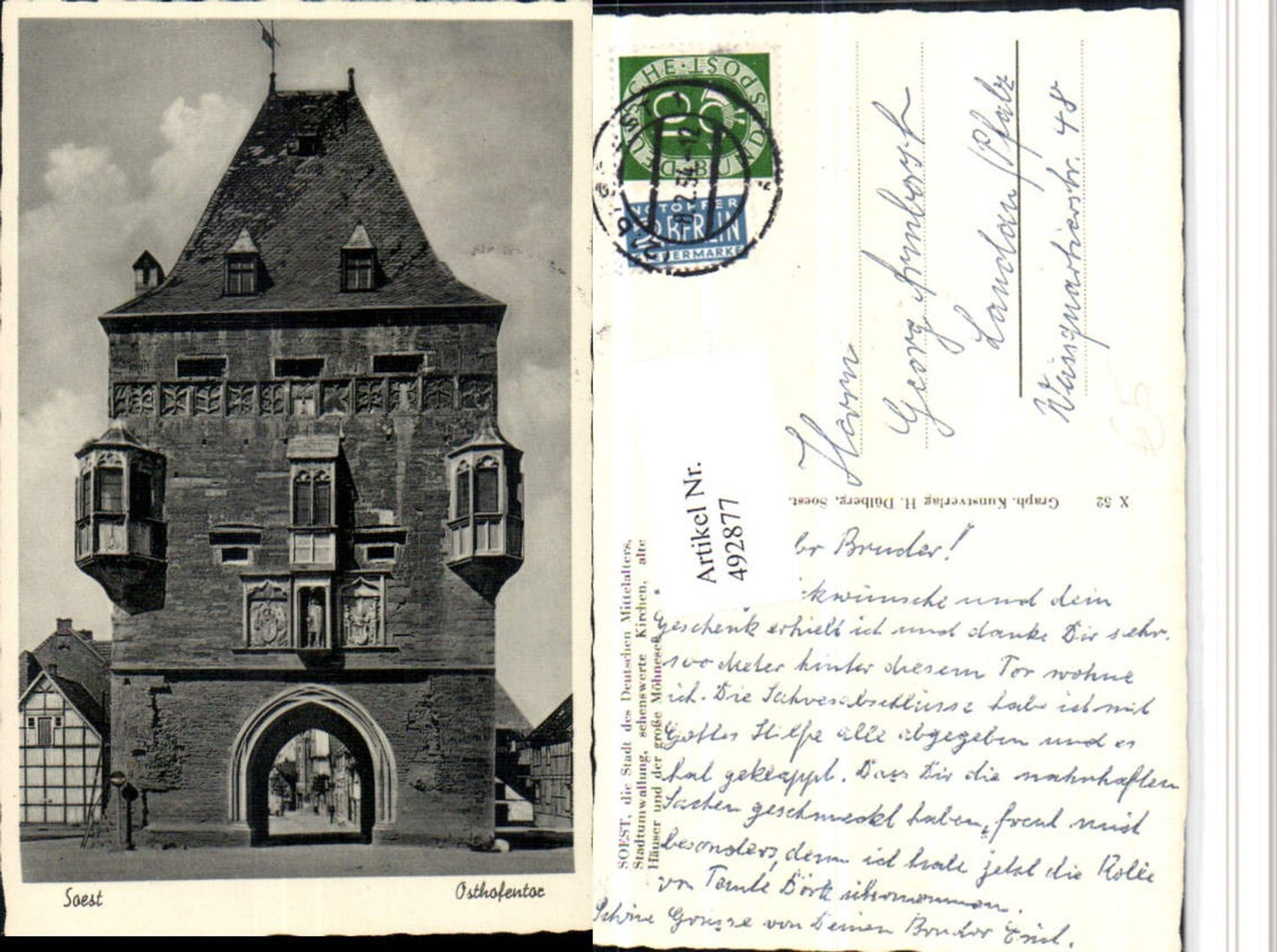 492877,Soest Osthofentor Tor Erker