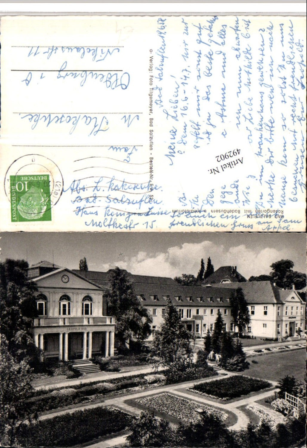 492902,Bad Salzuflen Rosengarten m. Badehäuser u. Inhalatorium