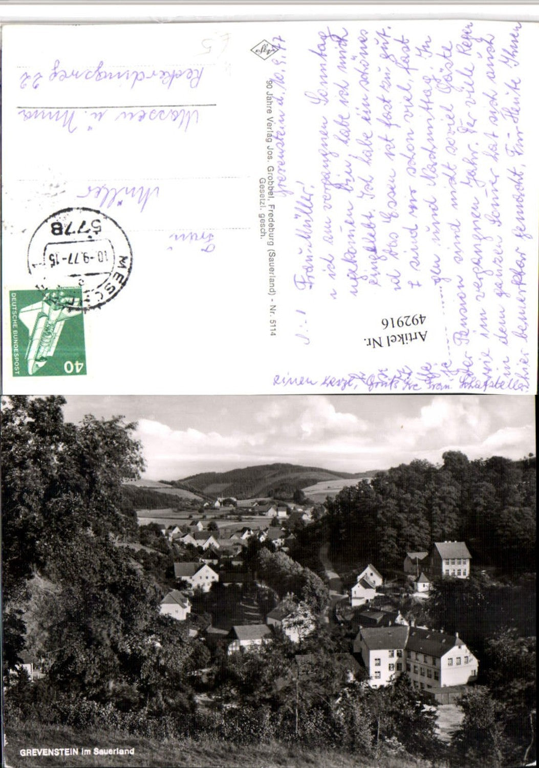 492916,Grevenstein im Sauerland b. Meschede Teilansicht