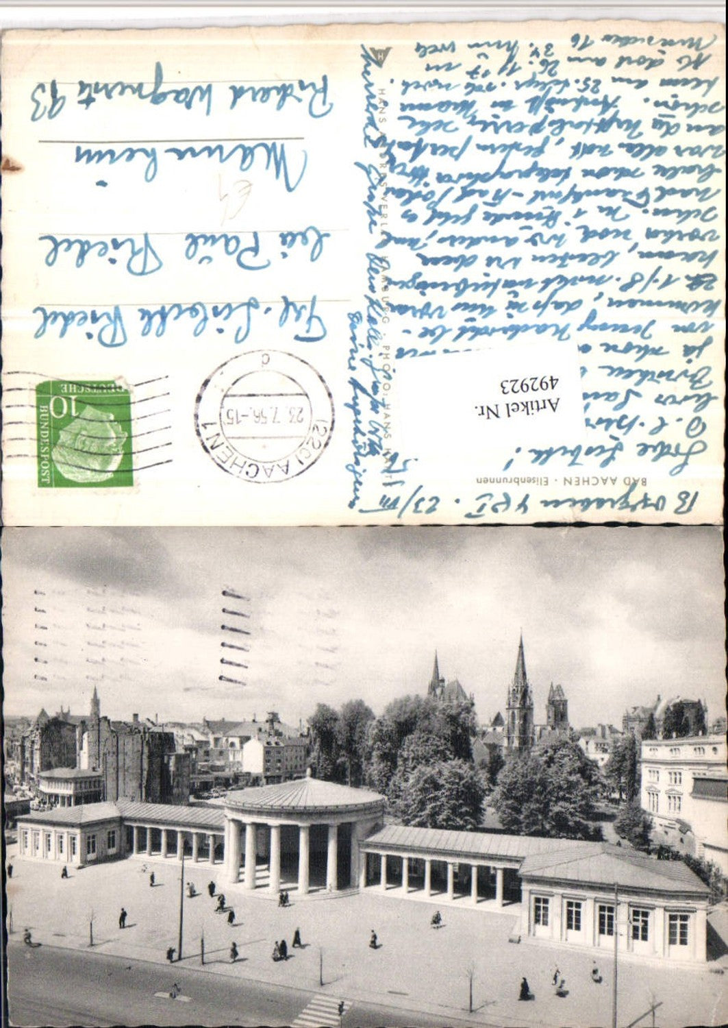 492923,Bad Aachen Teilansicht Eilisenbrunnen