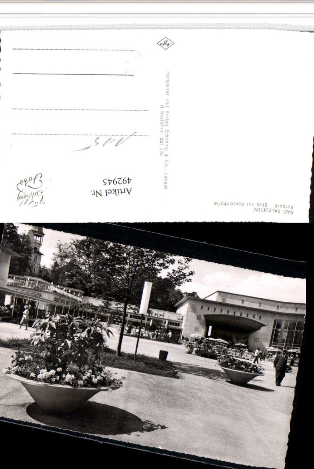 492945,Bad Salzuflen Kurpark Blick zur Konzerthalle