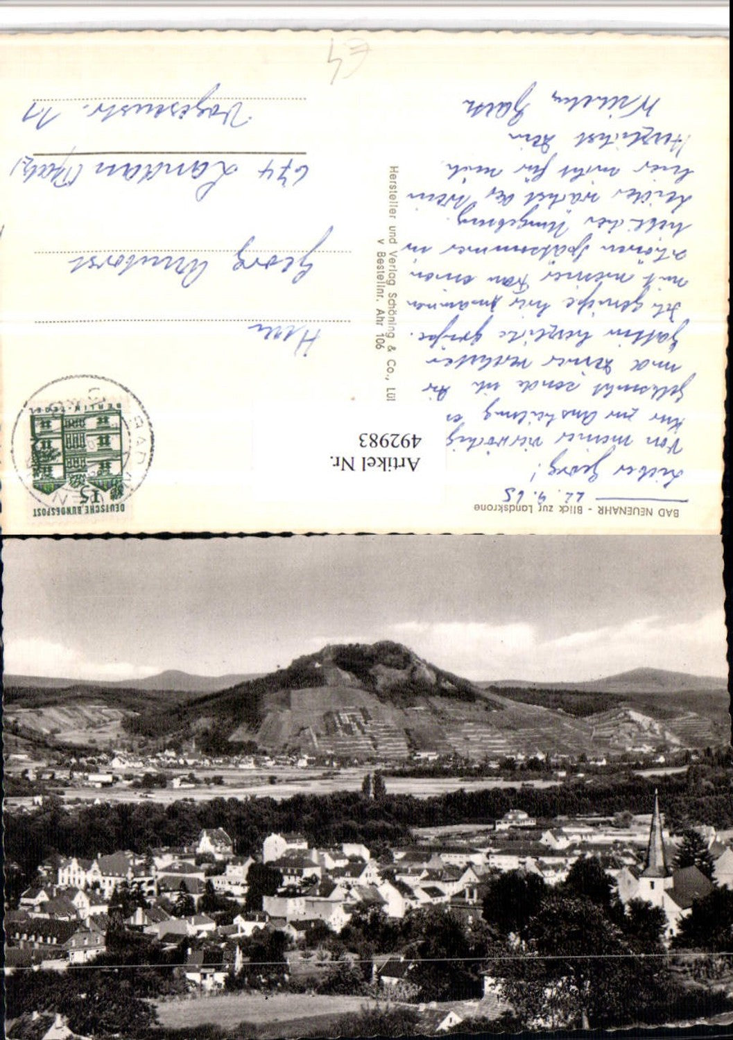 492983,Bad Neuenahr Totale Blick zur Landskrone