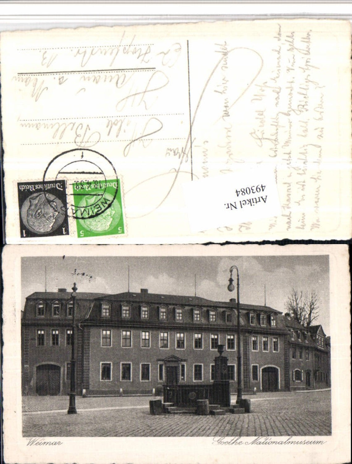 493084,Weimar Goethe Nationalmuseum Brunnen