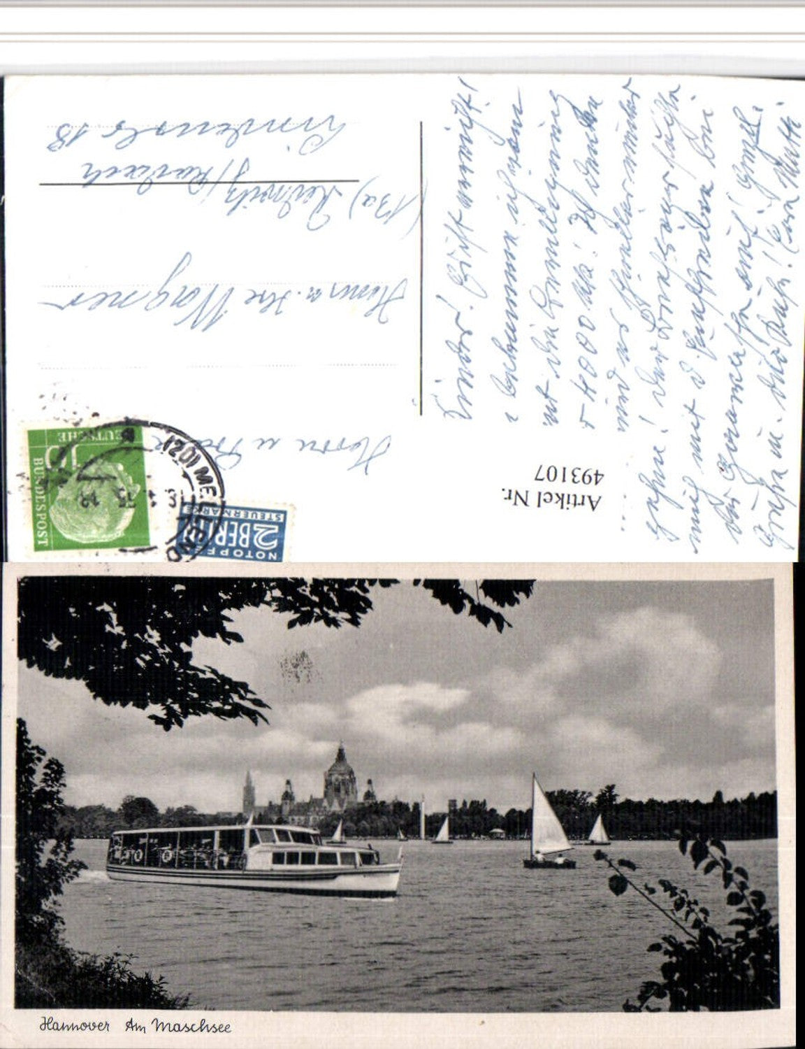 493107,Hannover Maschsee See Boot Segelboote