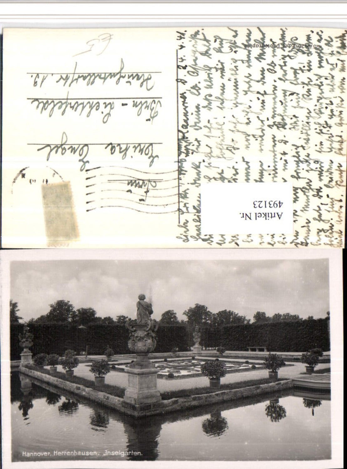493123,Hannover Herrenhausen Inselgarten
