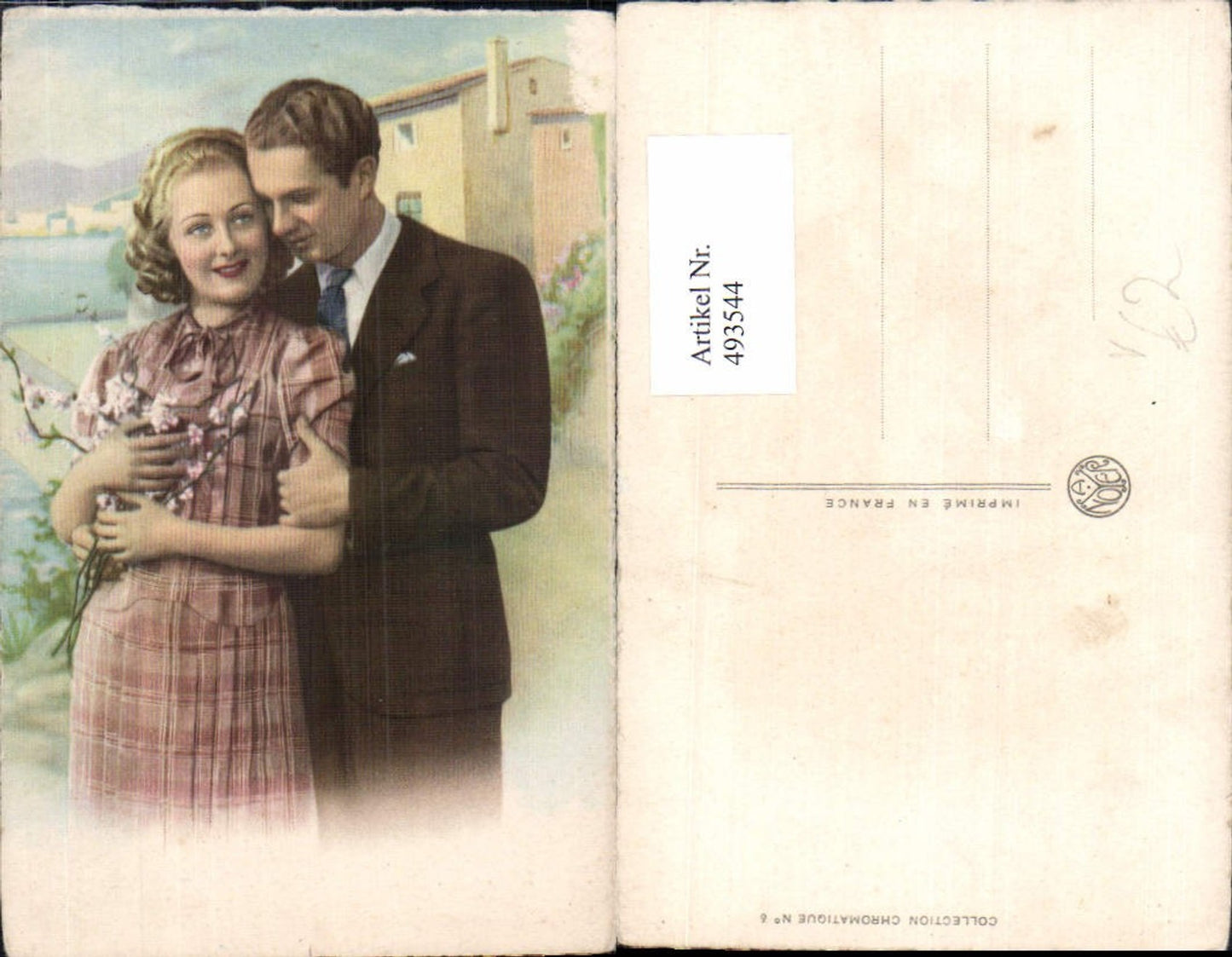 493544,Paar Liebe Blütenzweig pub A. Noyer