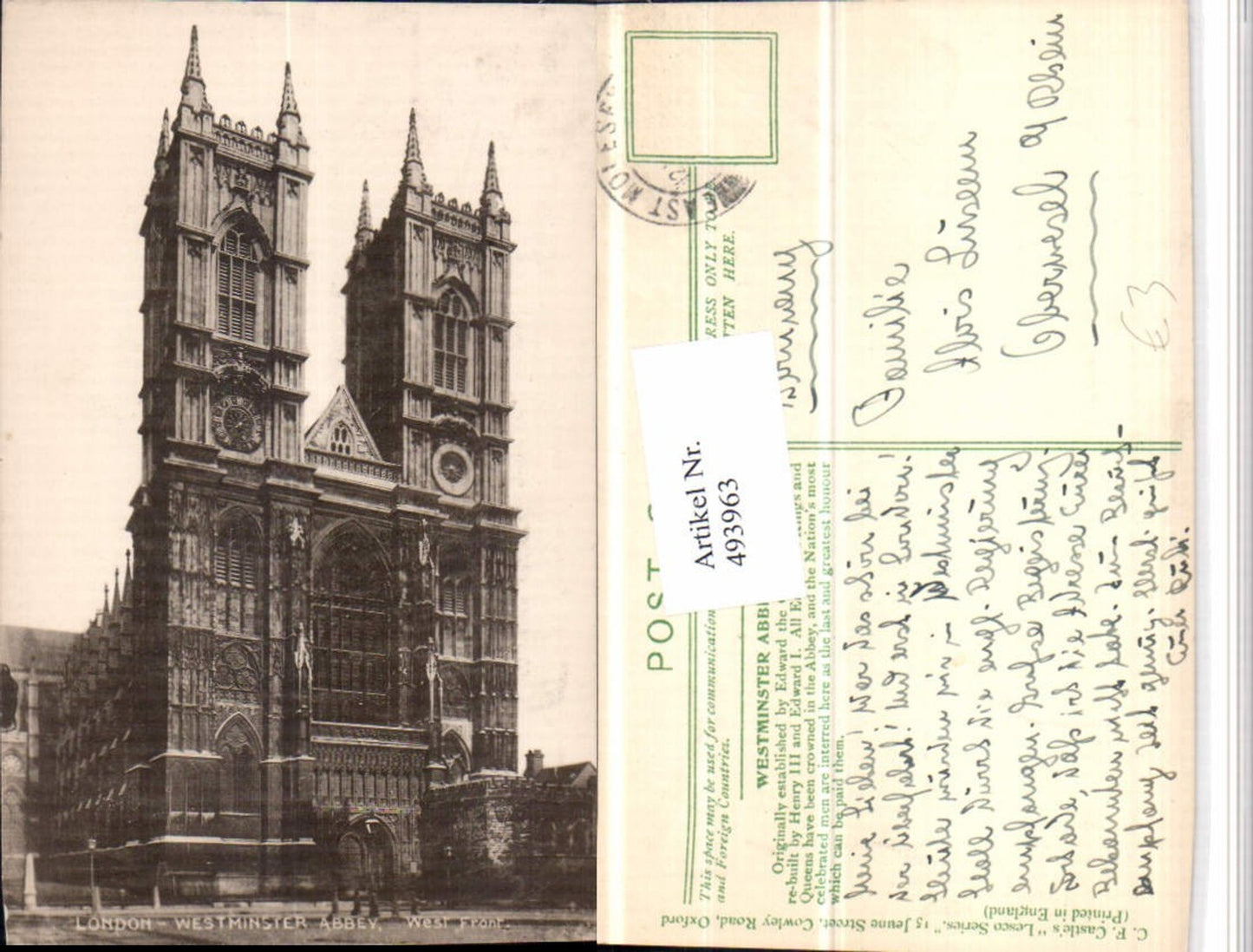 Alte Ansichtskarte – Old Postcard