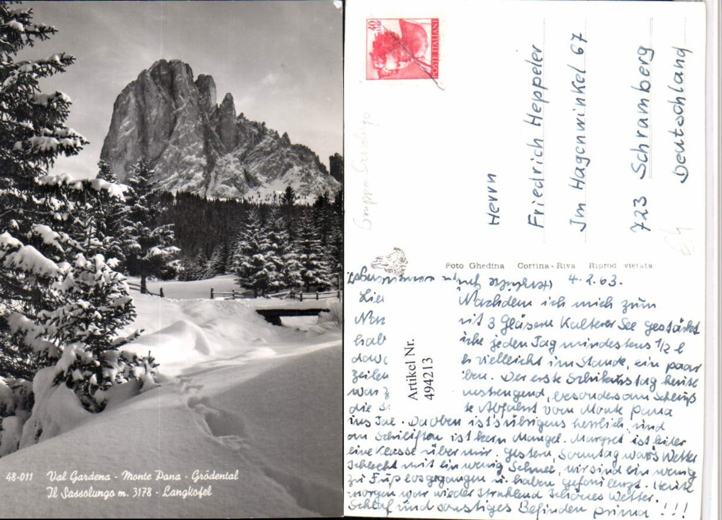 Alte Ansichtskarte – Old Postcard