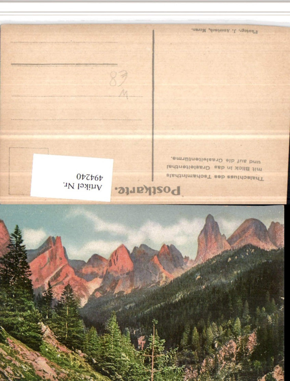 Alte Ansichtskarte – Old Postcard