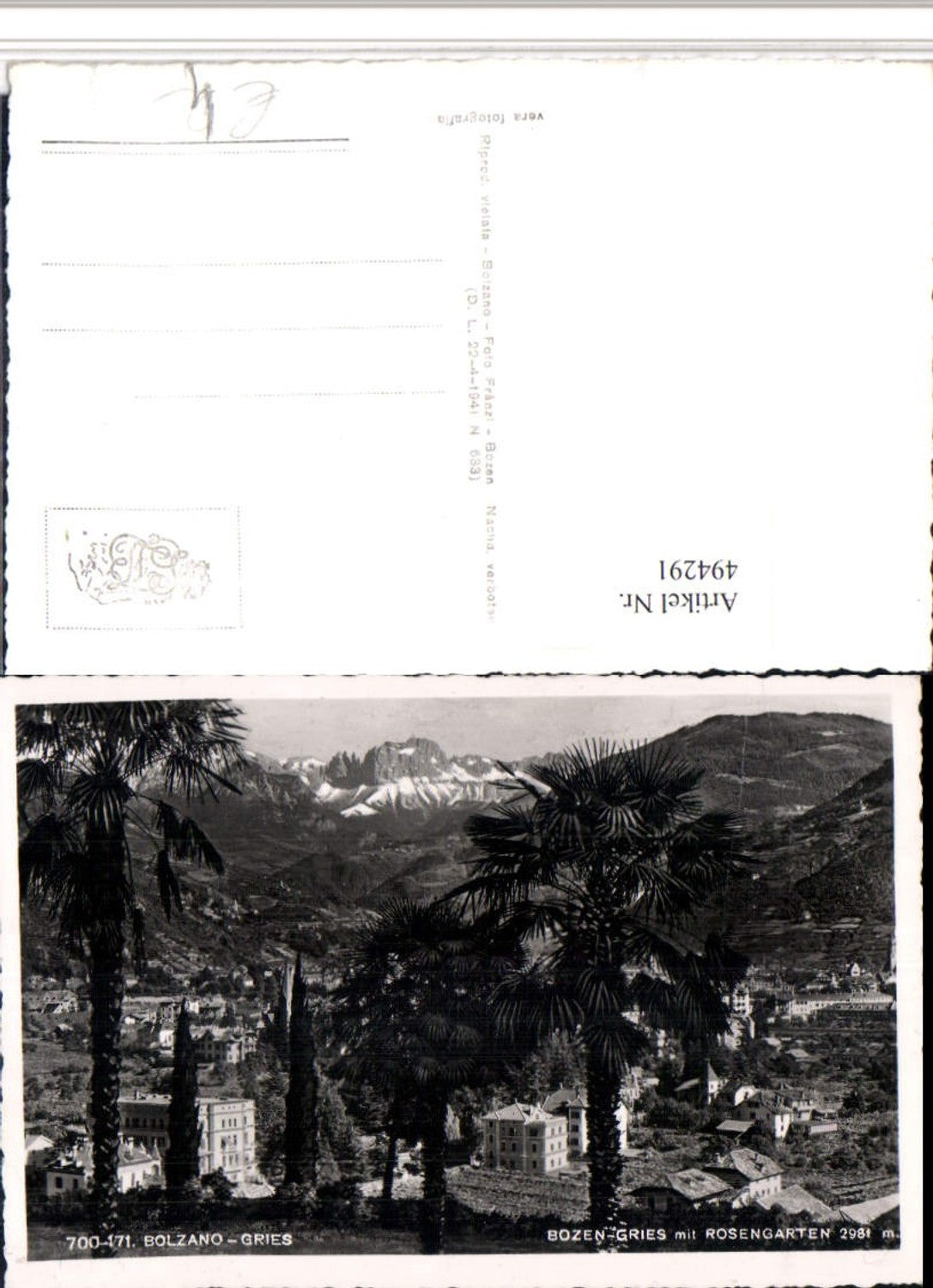 Alte Ansichtskarte – Old Postcard