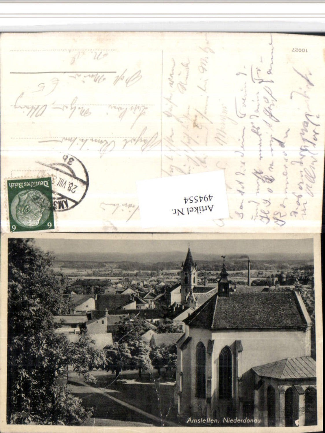 494554,Amstetten Teilansicht Kirche