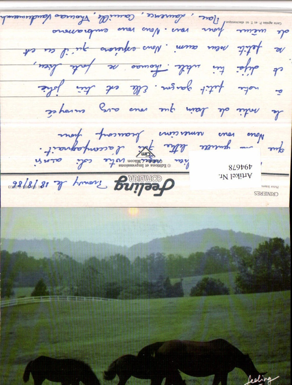 Alte Ansichtskarte – Old Postcard