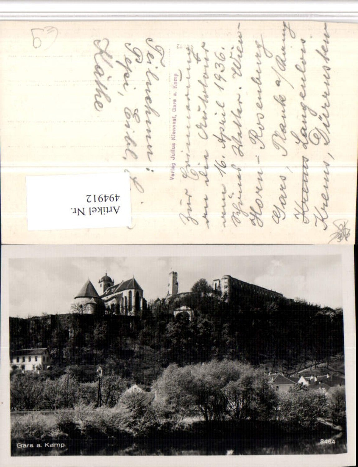 4947912,Gars am Kamp Teilansicht Kirche