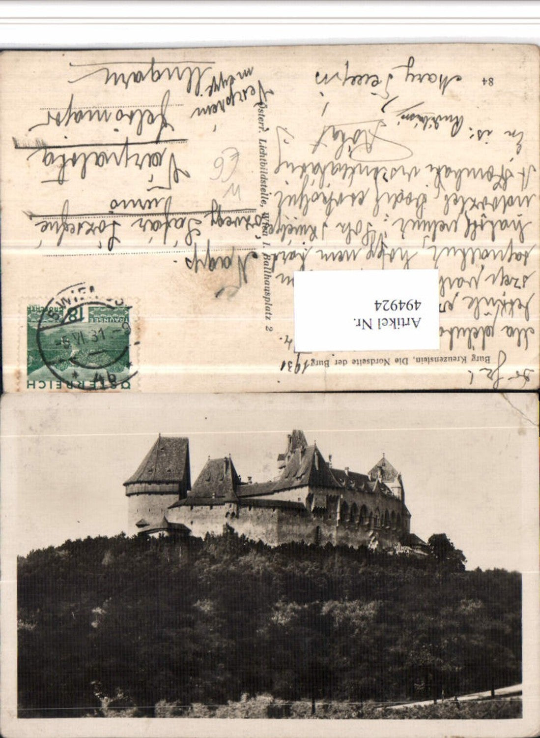 4947924,Burg Kreuzenstein b. Leobendorf