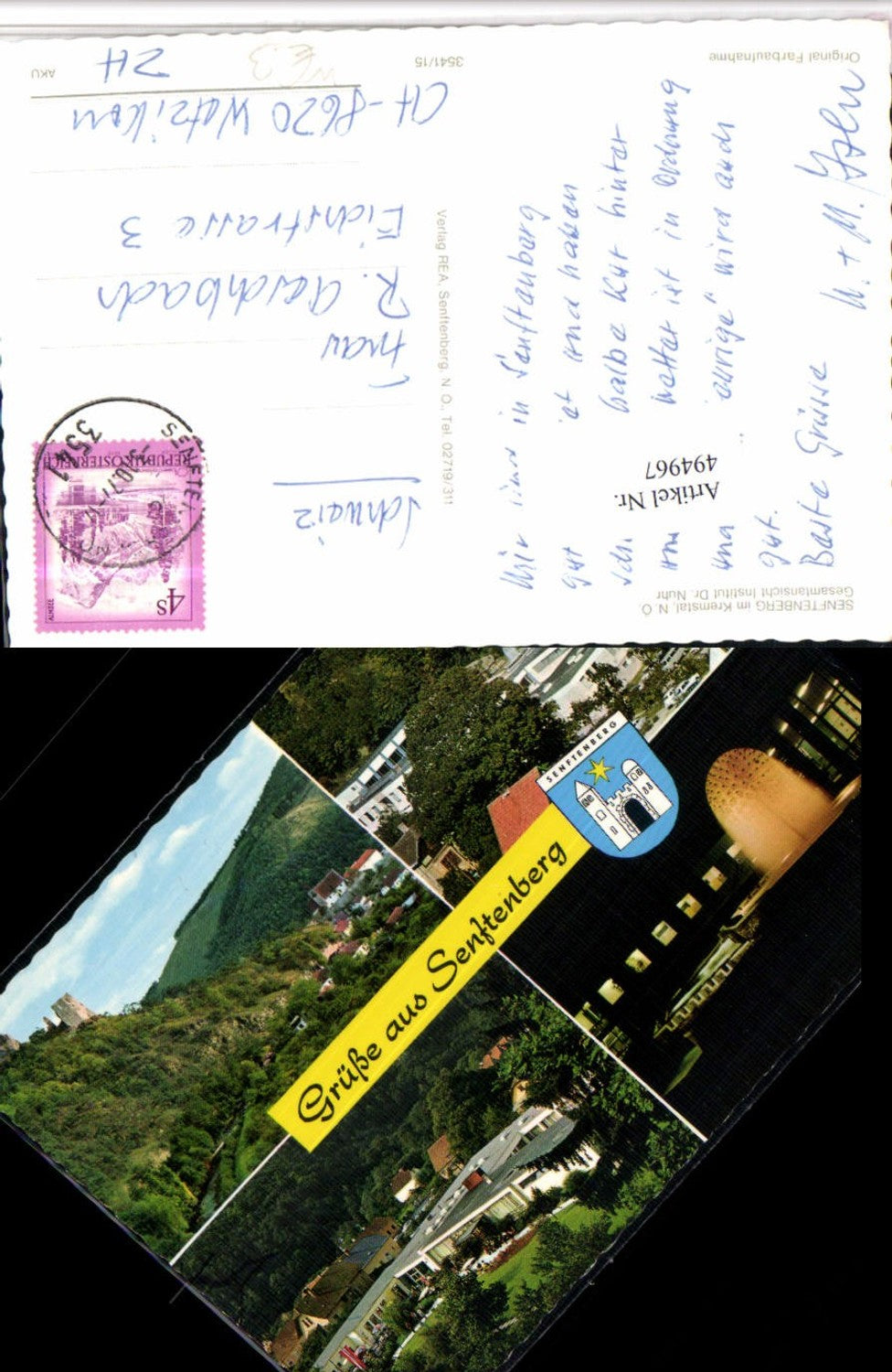 4947967,Senftenberg im Kremstal Totale Institut Dr. Nuhr Mehrbildkarte