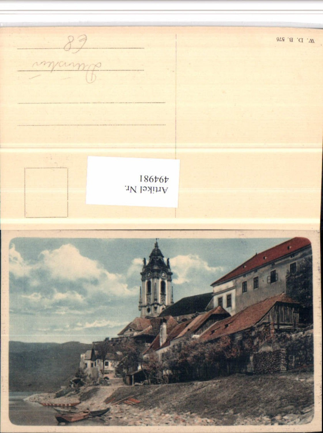 4947981,Dürnstein an d. Donau Teilansicht Kirchenturm
