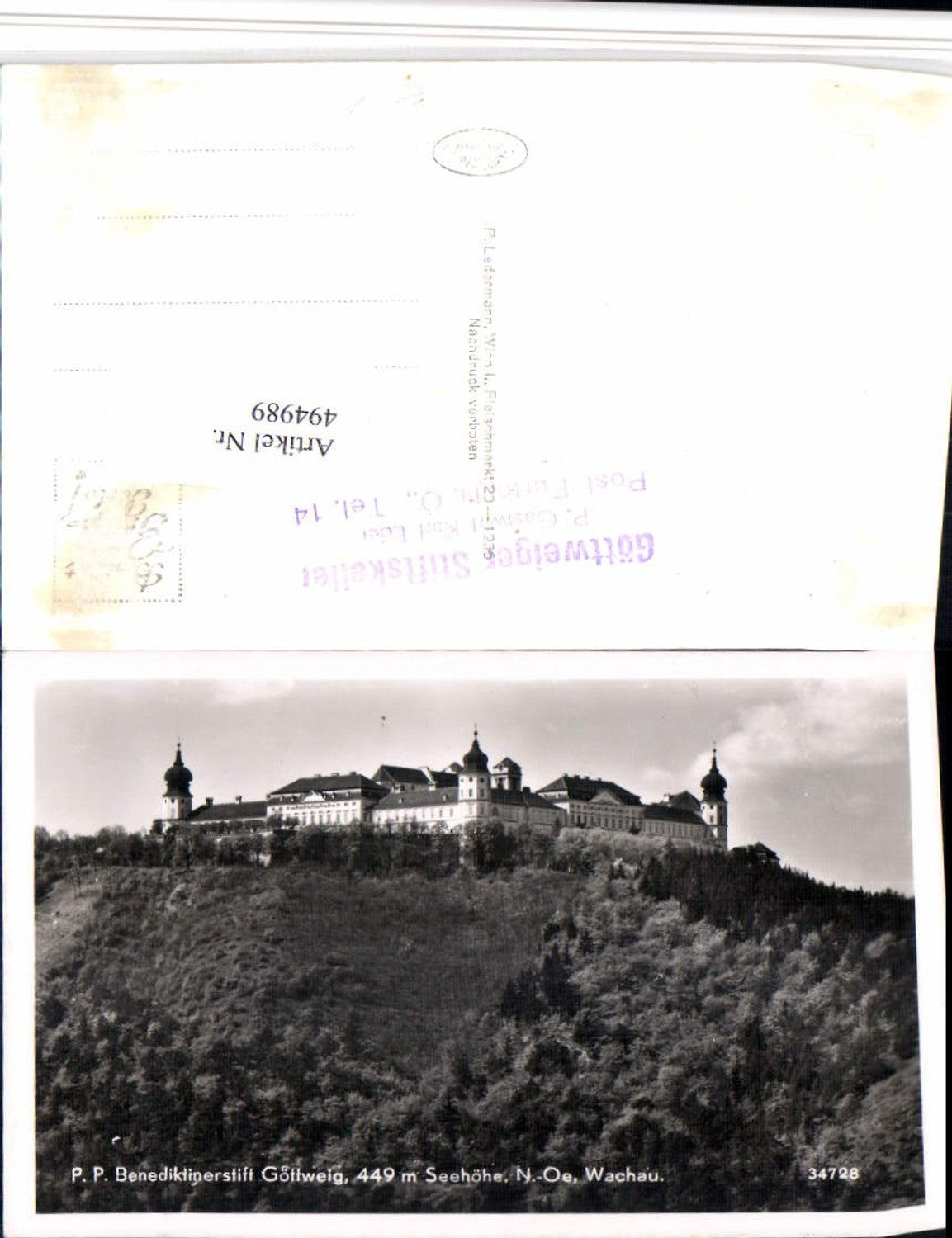 4947989,Stift Göttweig in d. Wachau b. Furth