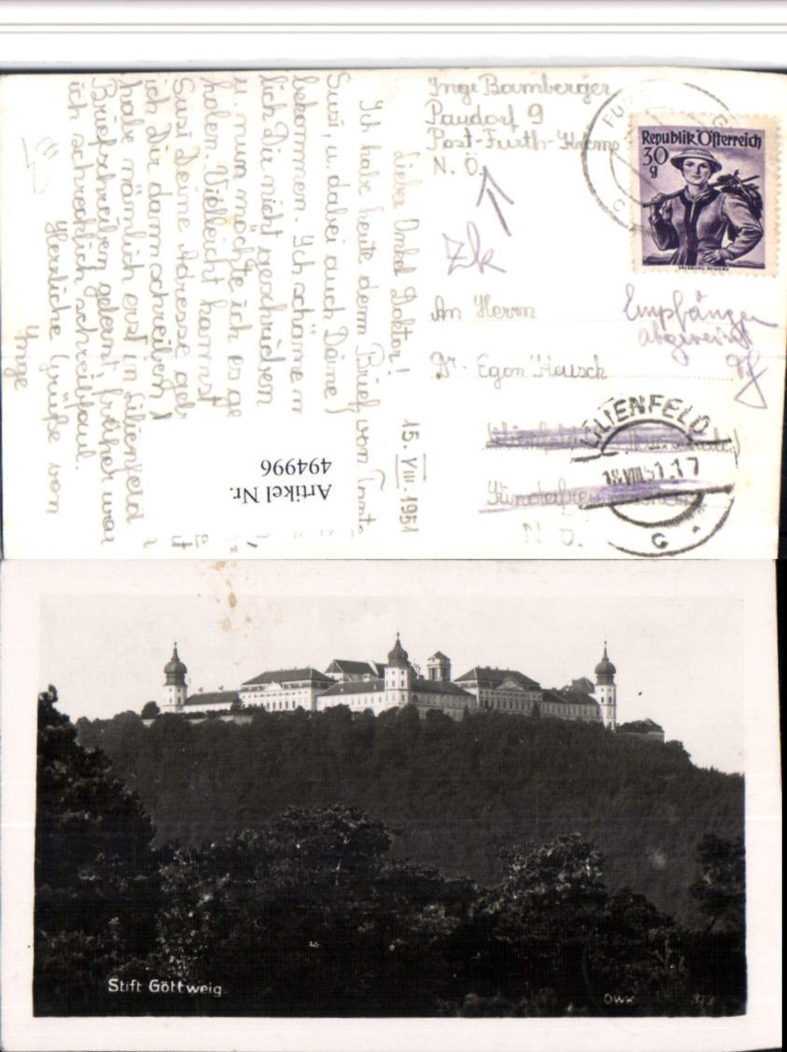 4947996,Stift Göttweig b. Furth