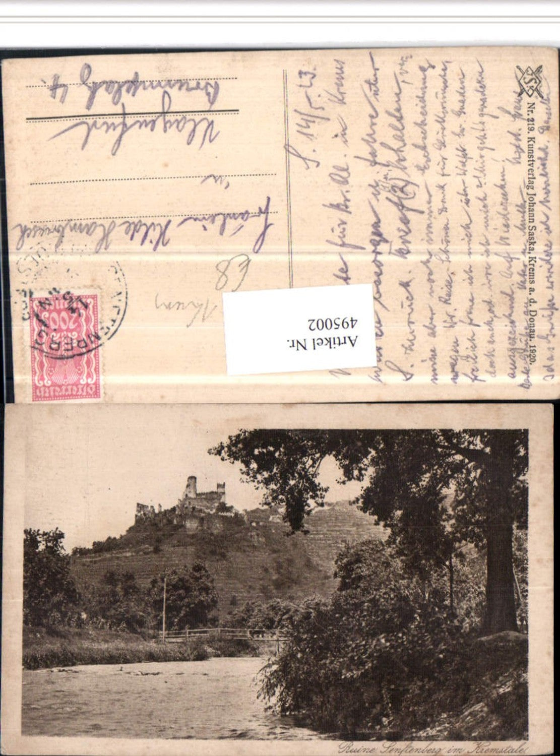 4948002,Ruine Senftenberg im Kremstal b. Krems