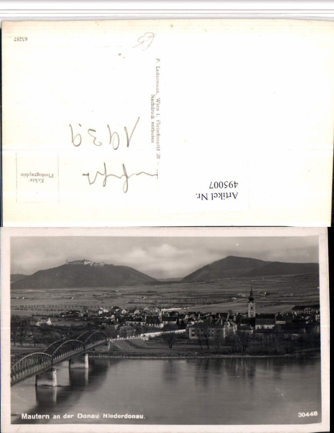 4948007,Mautern an d. Donau Totale Brücke