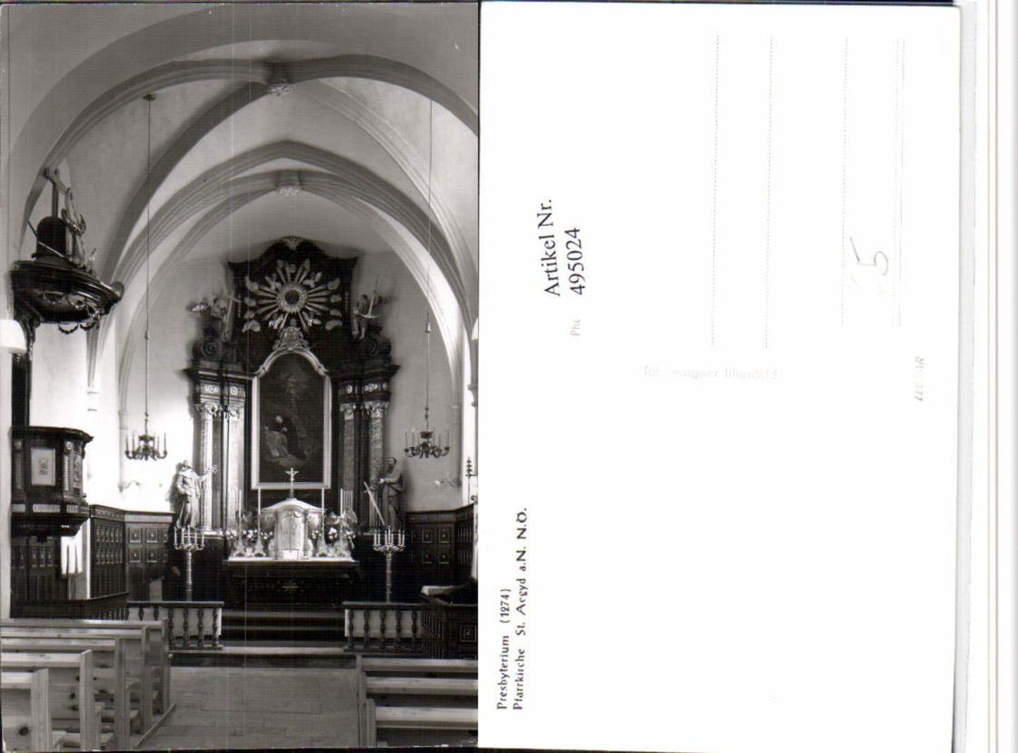 4948024,St. Aegyd am Neuwalde Presbyterium Kanzel