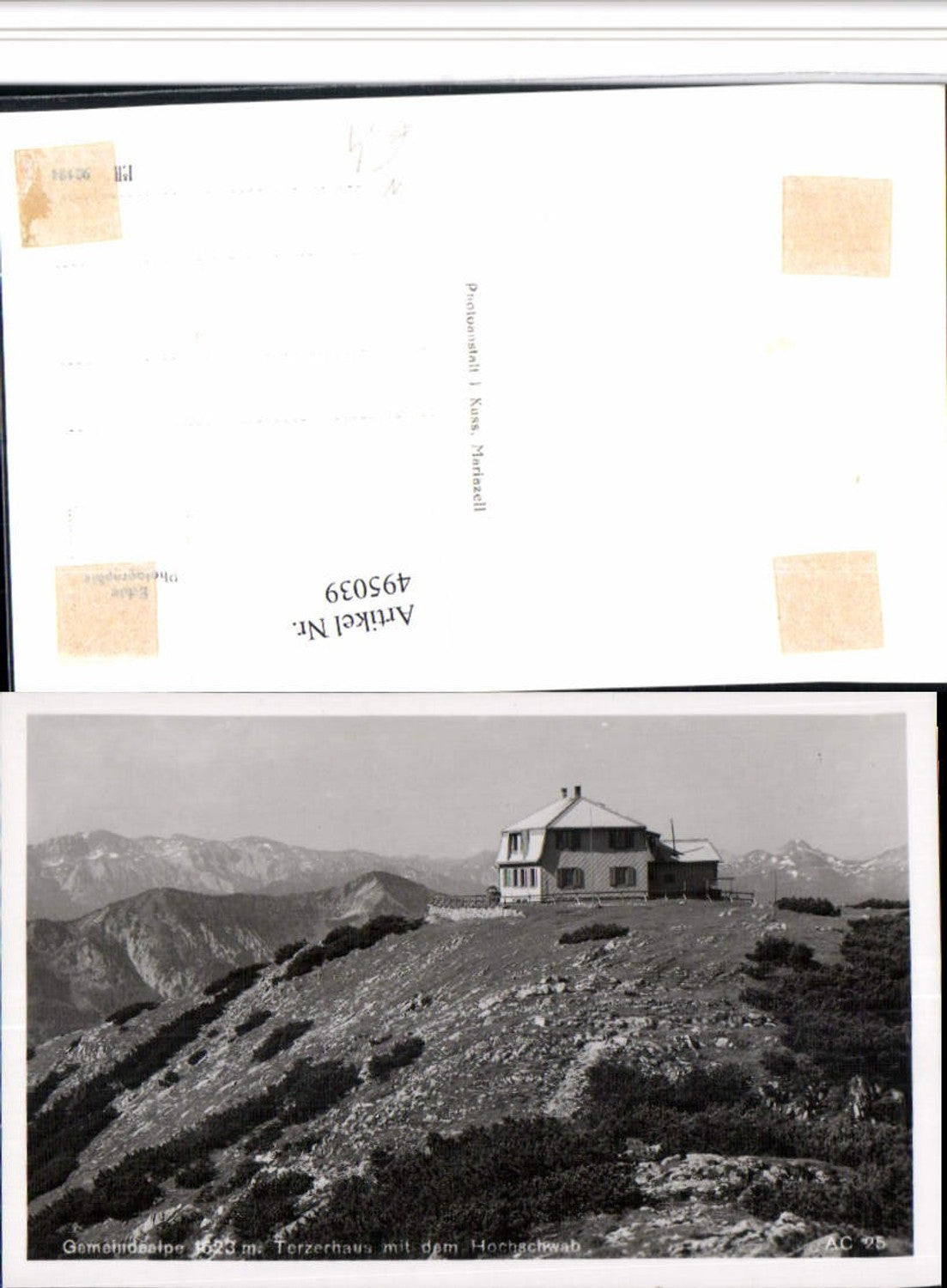 4948039,Gemeindealpe Terzerhaus b. Mitterbach Bergkulisse