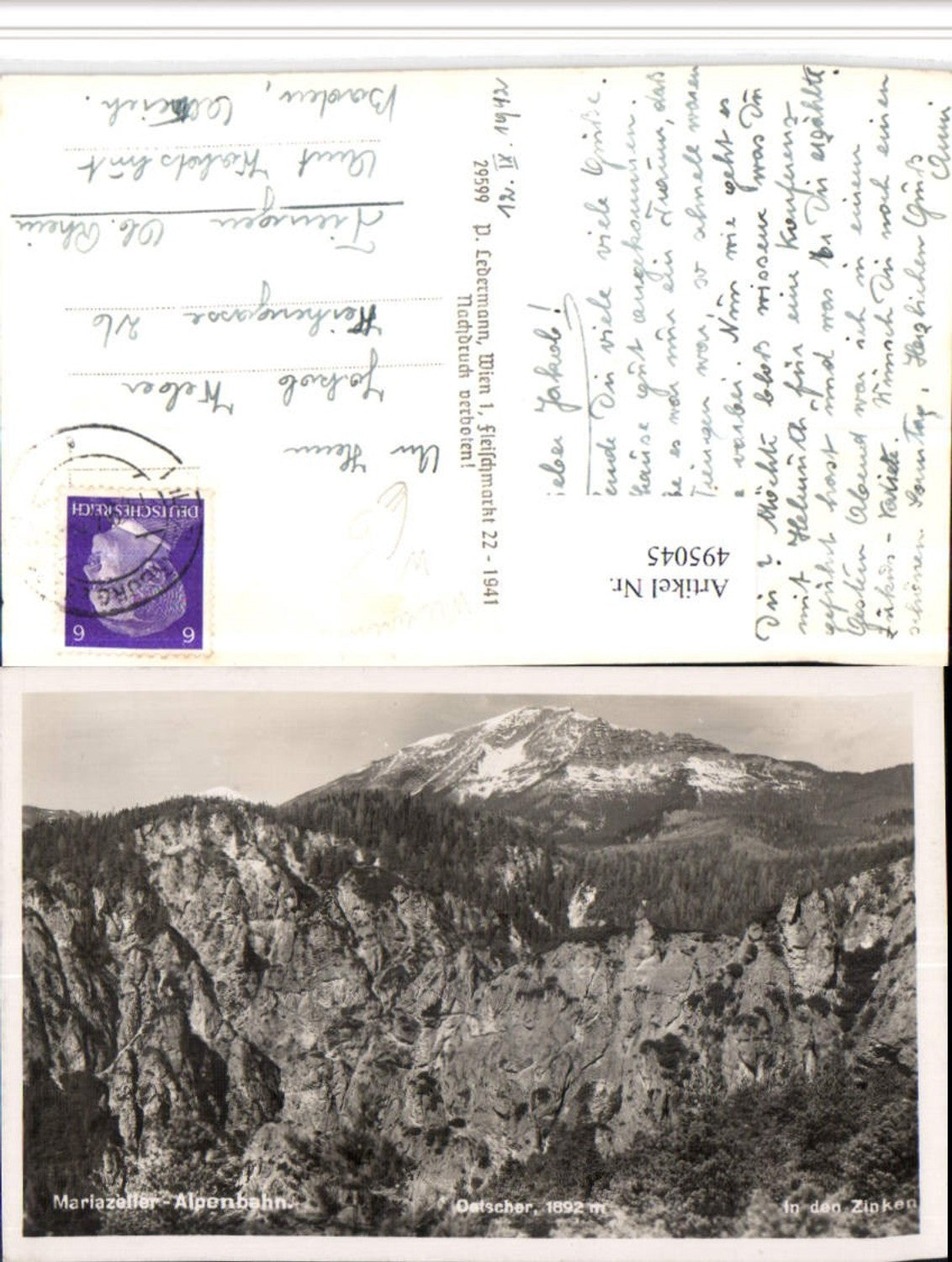 4948045,Mariazelleralpenbahn Zinken b. Wienerbruck m. Ötscher
