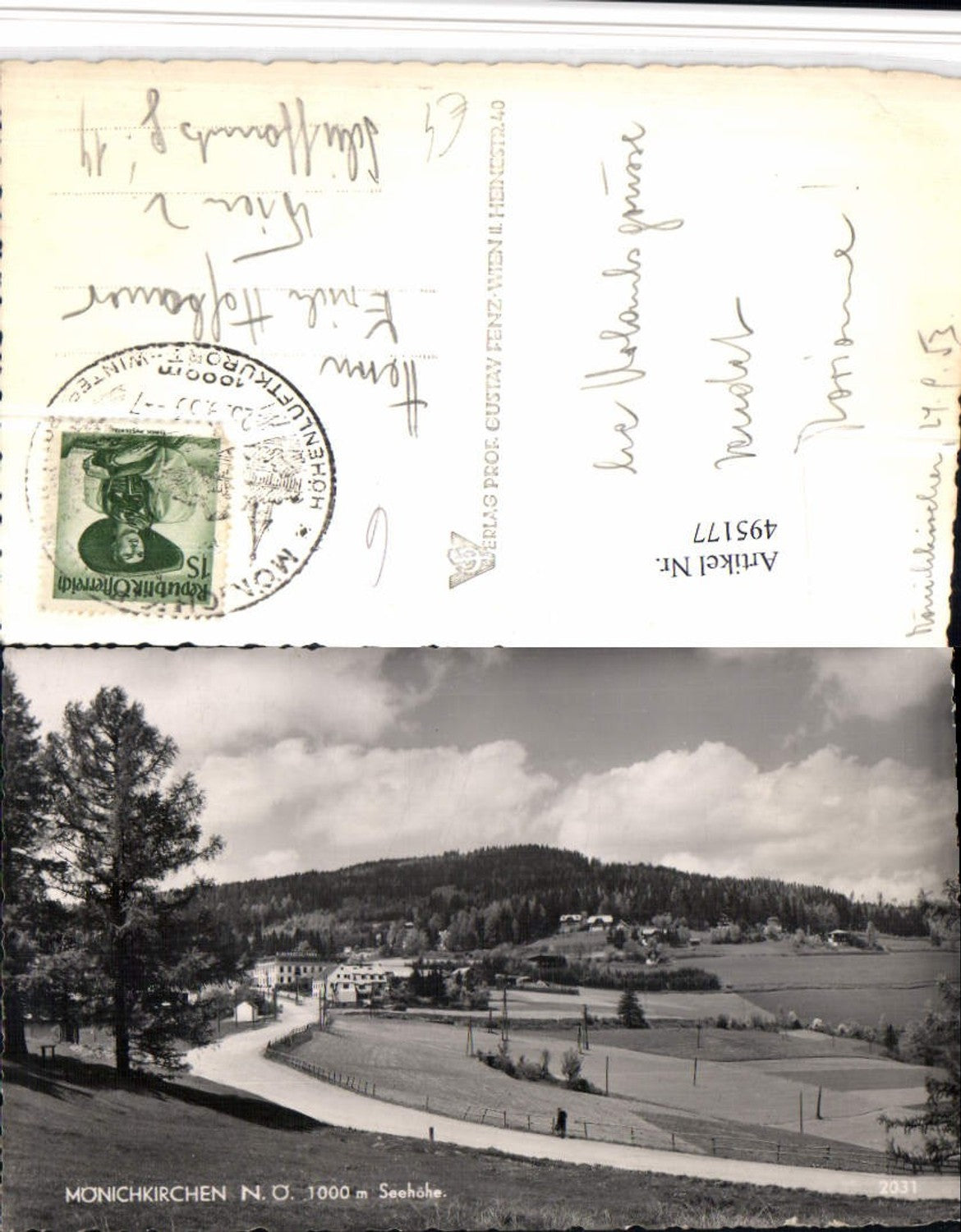 495177,Mönichkirchen Teilansicht Alpenhotel Lang