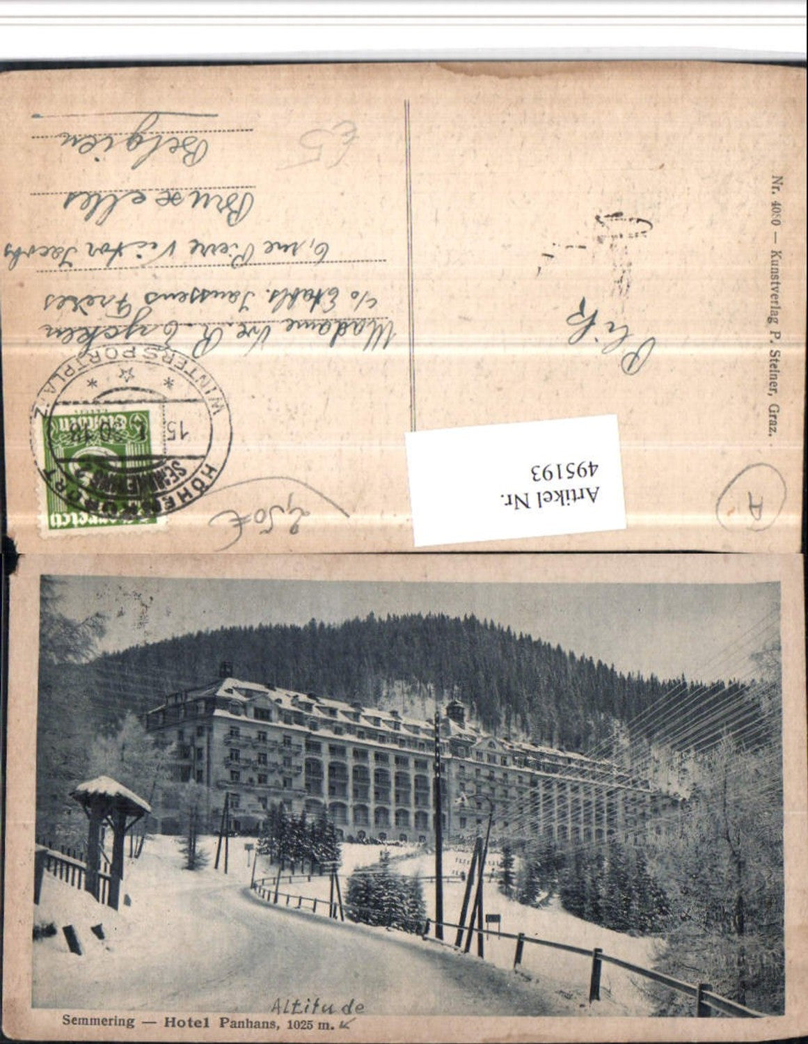 495193,Semmering Hotel Panhans Winterbild