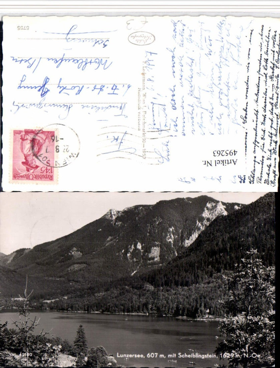 495263,Lunzersee See b. Lunz m. Scheiblingstein