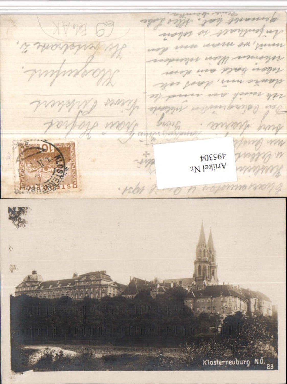 495304,Foto AK Klosterneuburg Stift Kirche