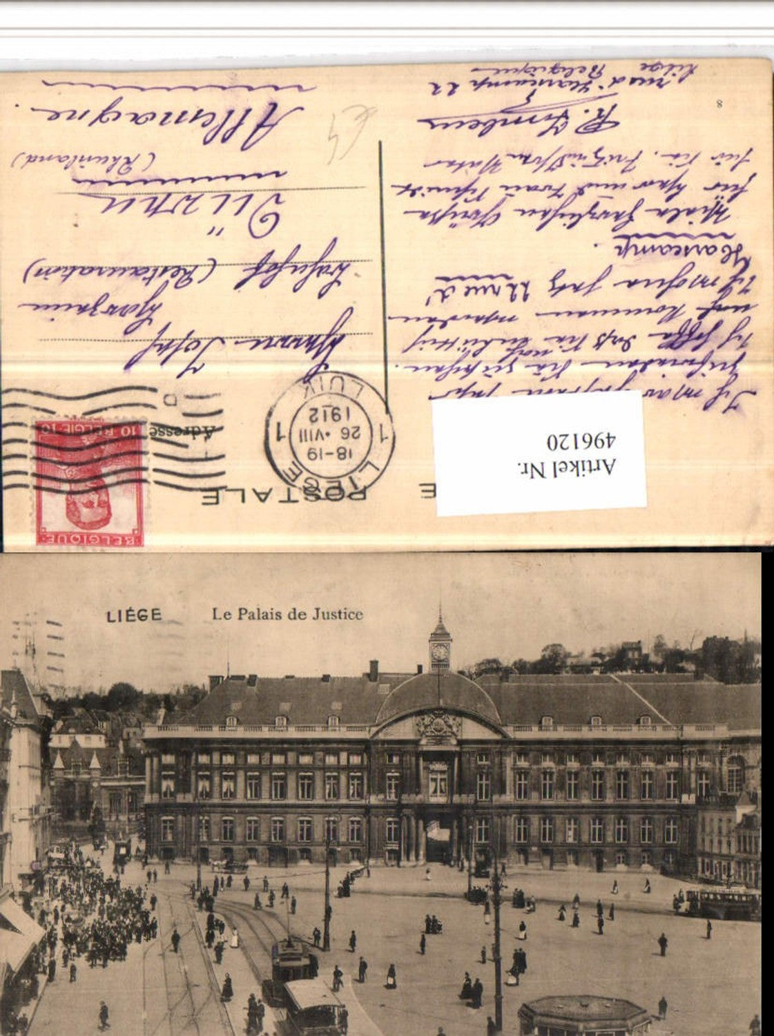 496120,Belgium Liege Lüttich Le Palais de Justice Justizpalast