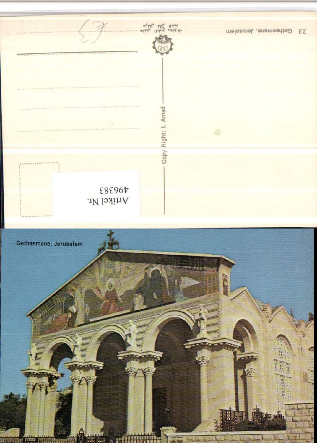 496383,Israel Jerusalem Gethsemane Gebäude