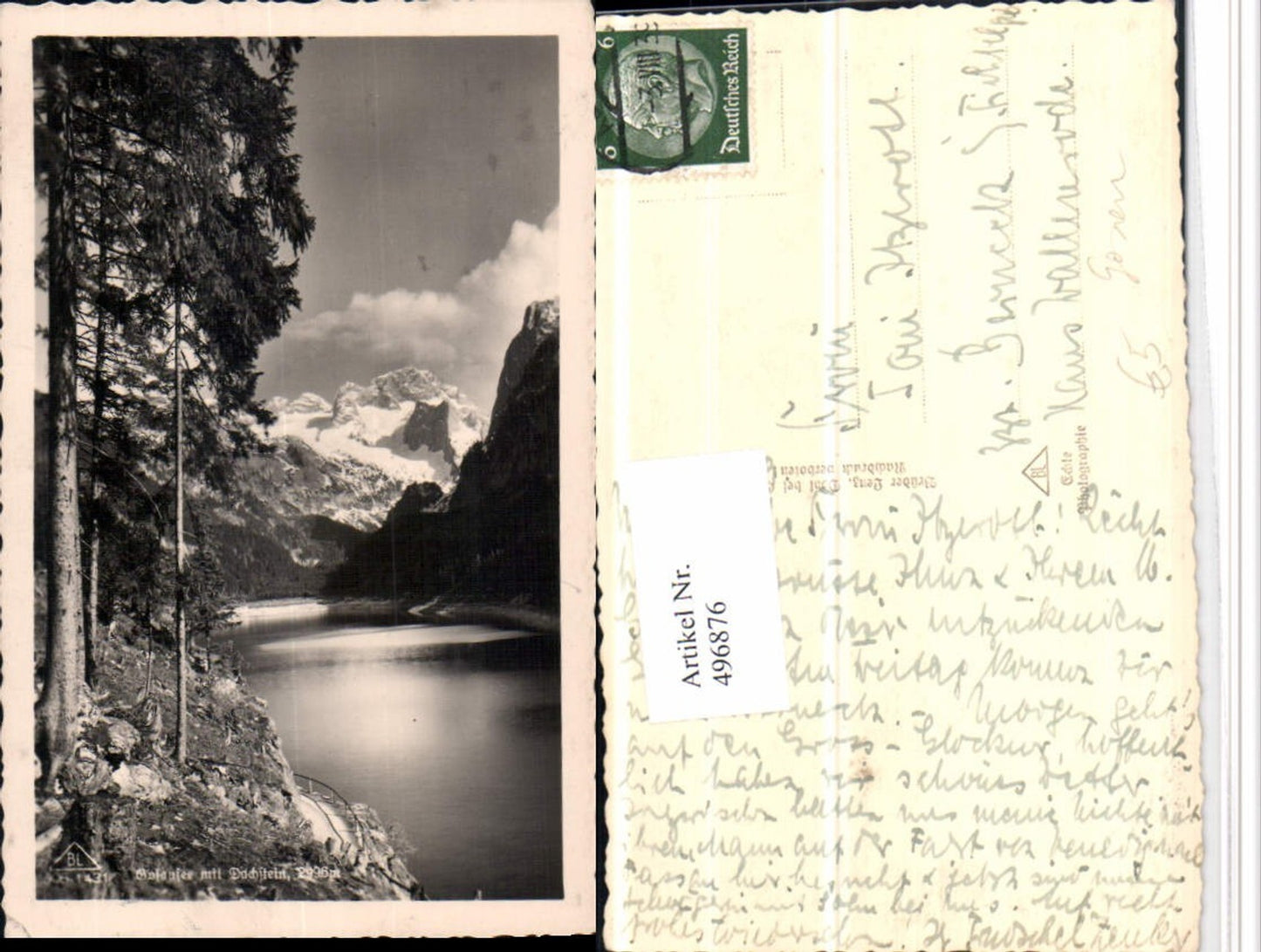 496876,Gosausee See b. Gosau m. Dachstein Bergkulisse