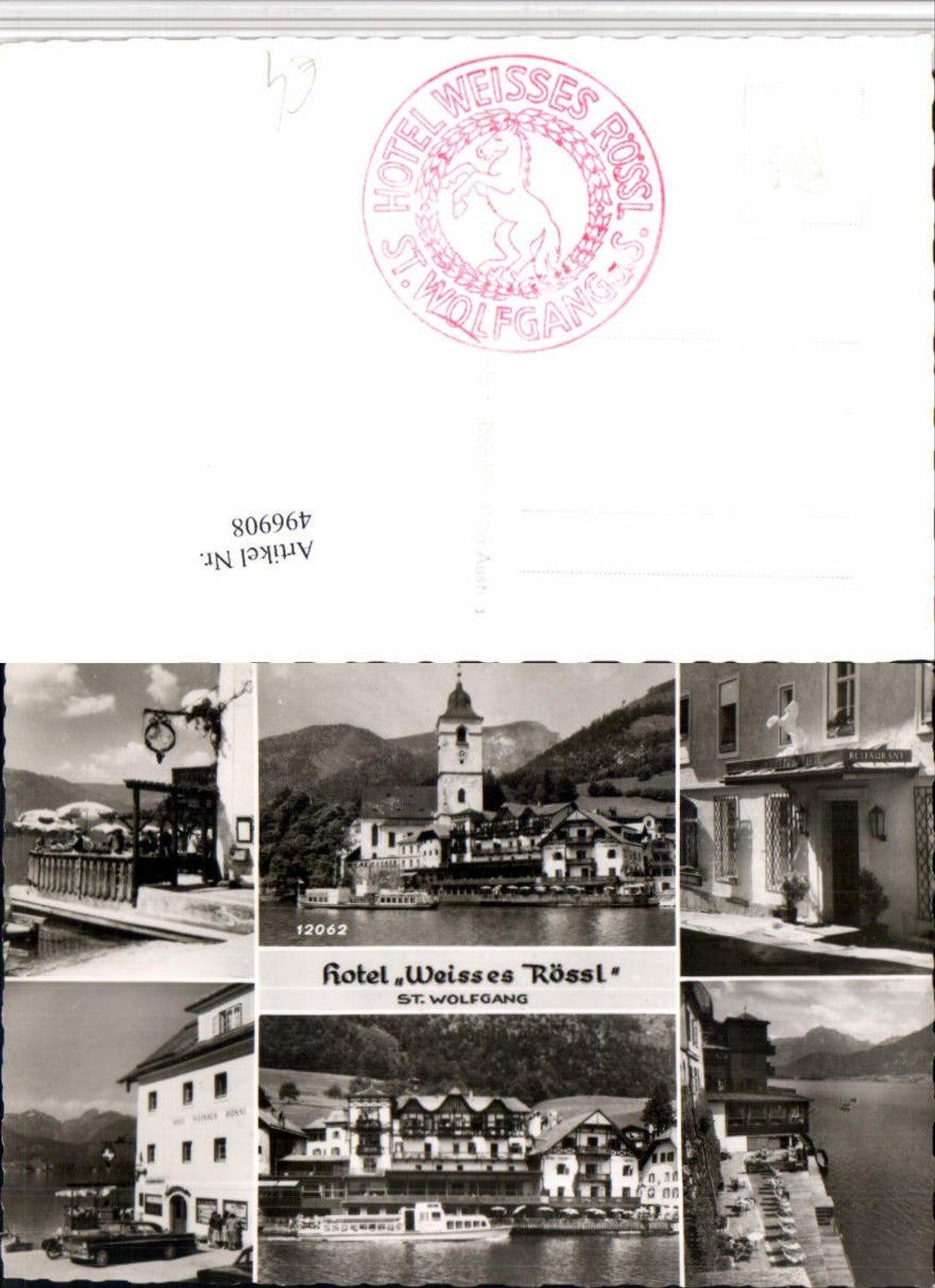 496908,St. Wolfgang Hotel Weißes Rössl Kirche Mehrbildkarte