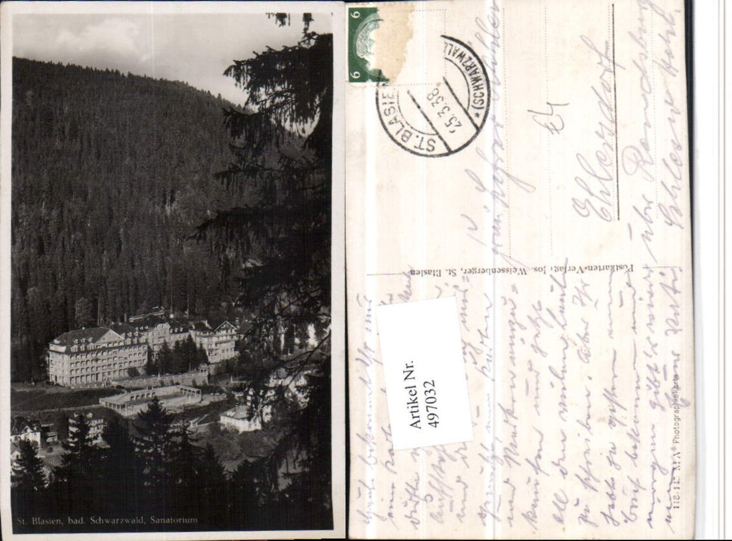 497032, St. Blasien in the Black Forest Sanatorium