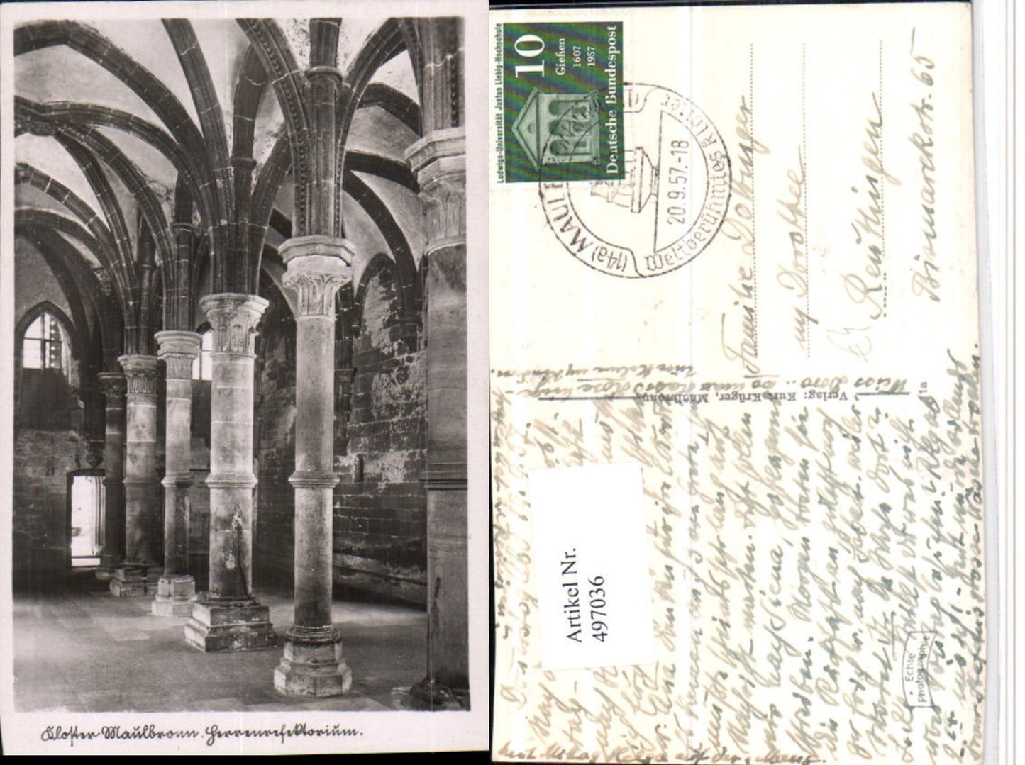 497036,Kloster Maulbronn Herrenrefektorium Innenansicht