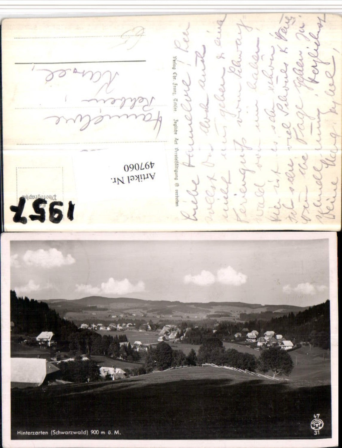 497060,Hinterzarten im Schwarzwald Teilansicht