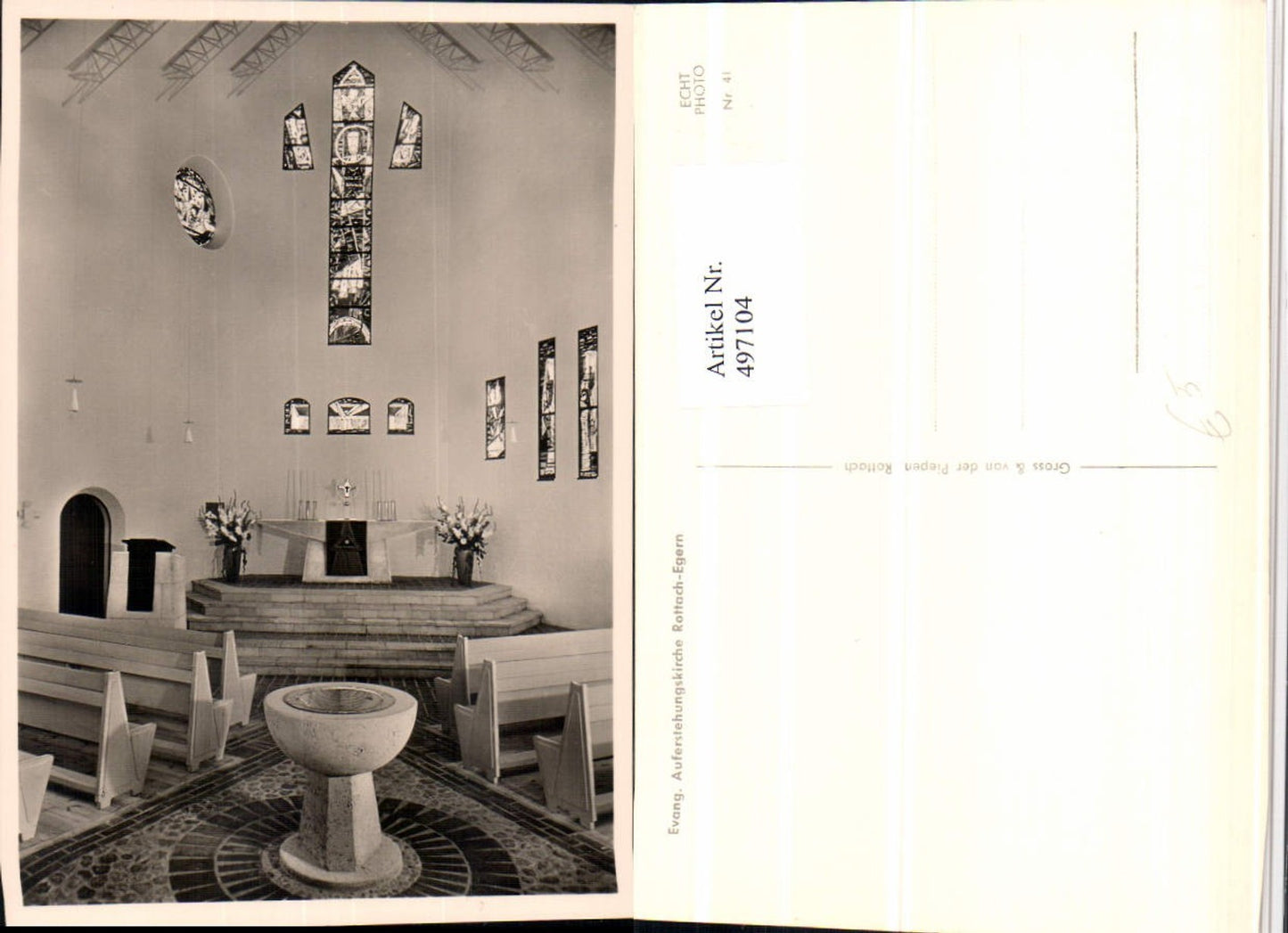 497104,Rottach-Egern Evangelische Auferstehungskirche Innenansicht