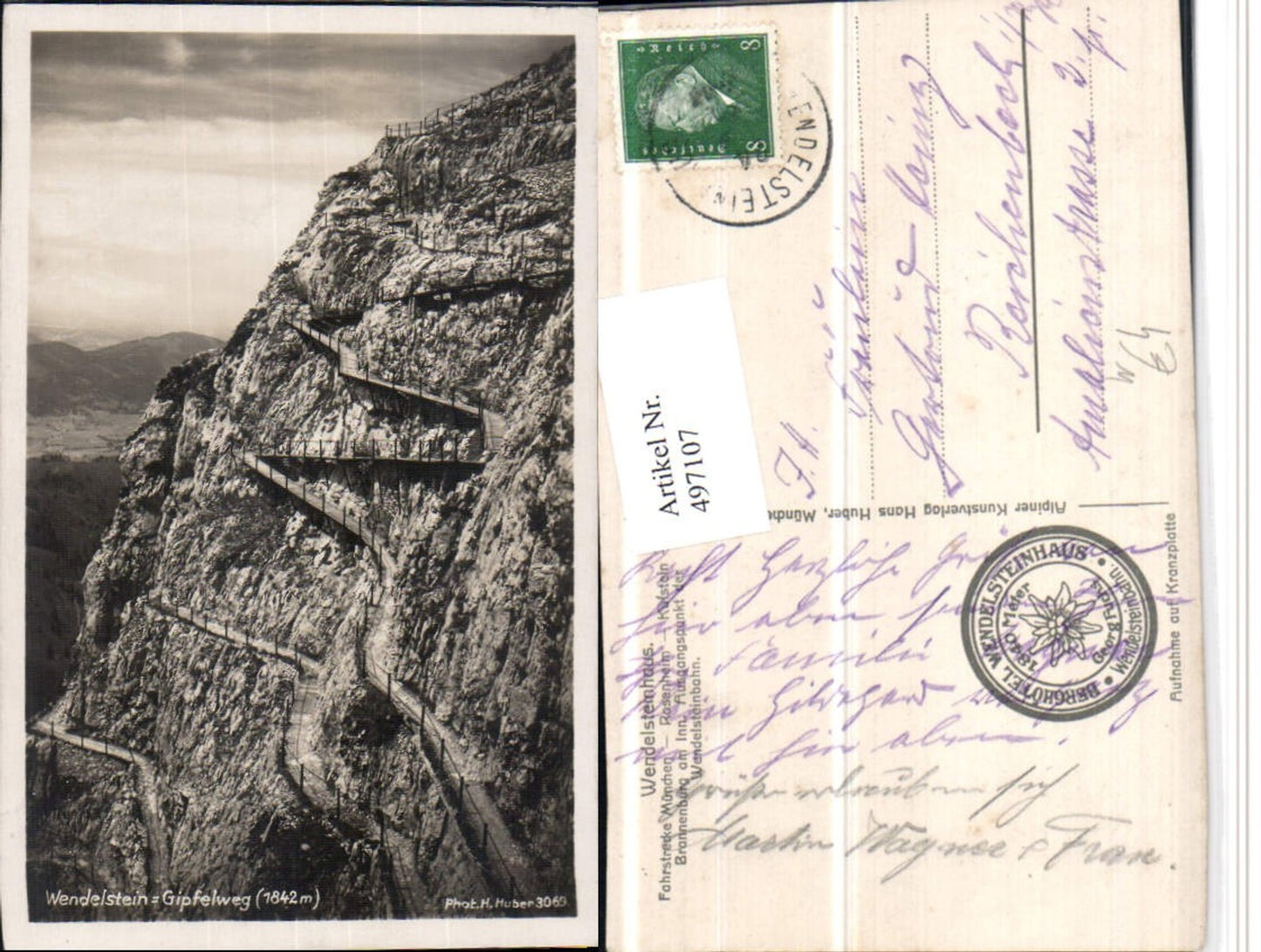 497107,Wendelstein-Gipfelweg b. Bayrischzell pub H. Huber 3069