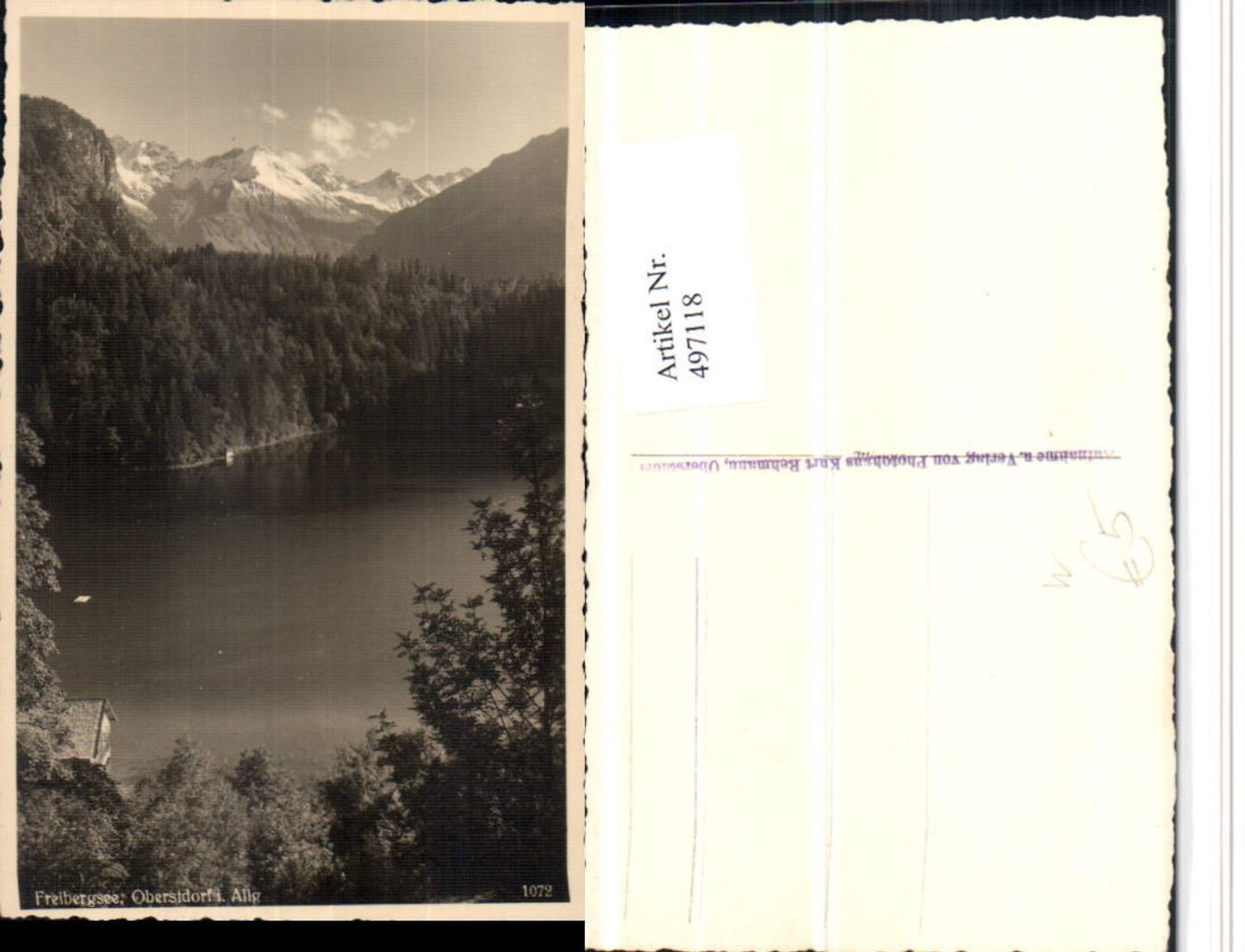 497118,Freibergsee See b. Oberstdorf im Allgäu Bergkulisse