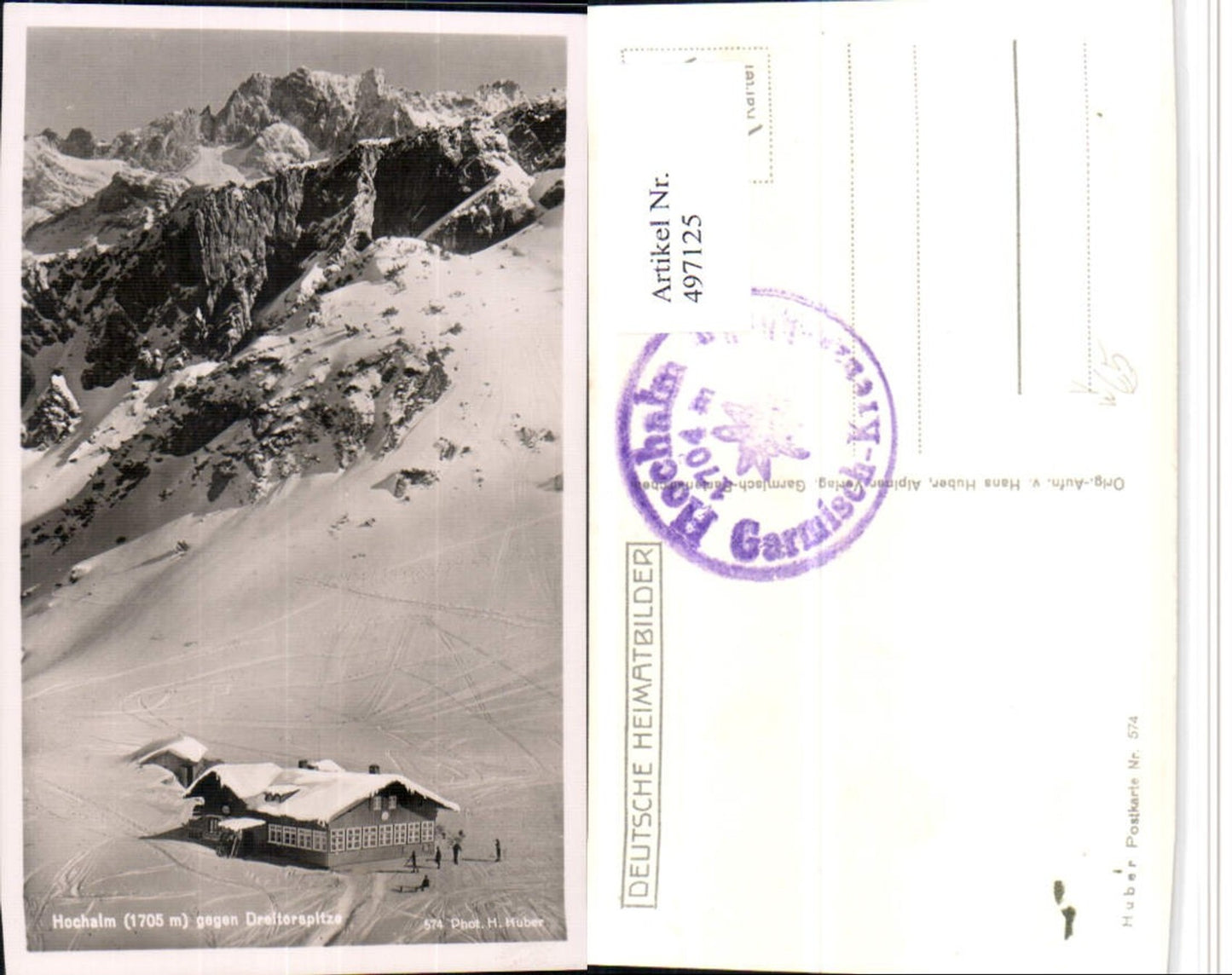 497125,Hochalm b. Garmisch Bergkulisse pub H. Huber 574